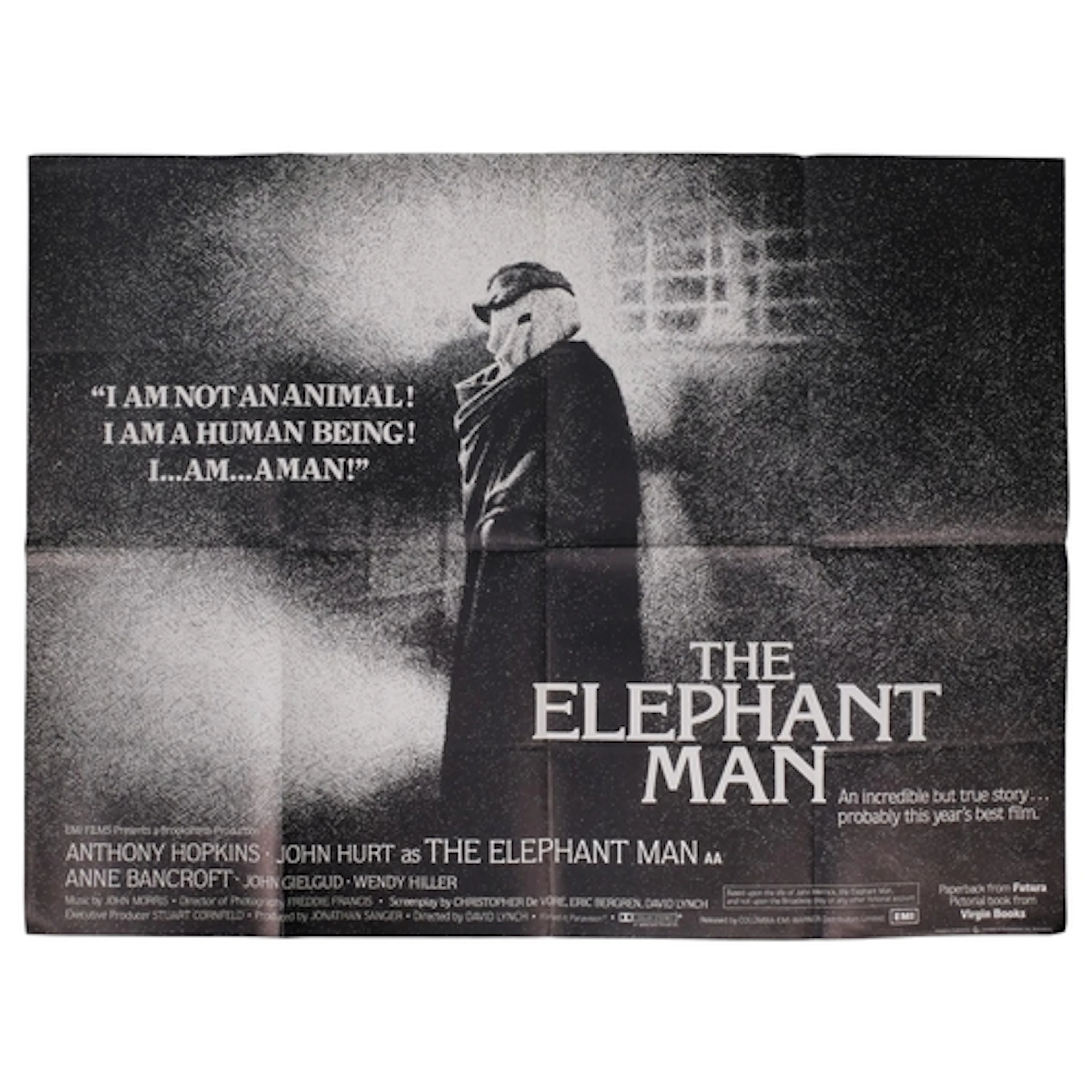 The Elephant Man (1980), British Quad Film Poster, 30" x 40"