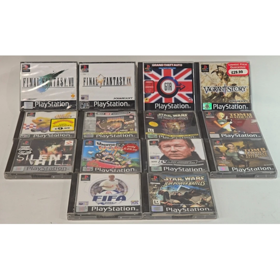 A collection of 17 boxed Sony PlayStation (PS1) games to inc...