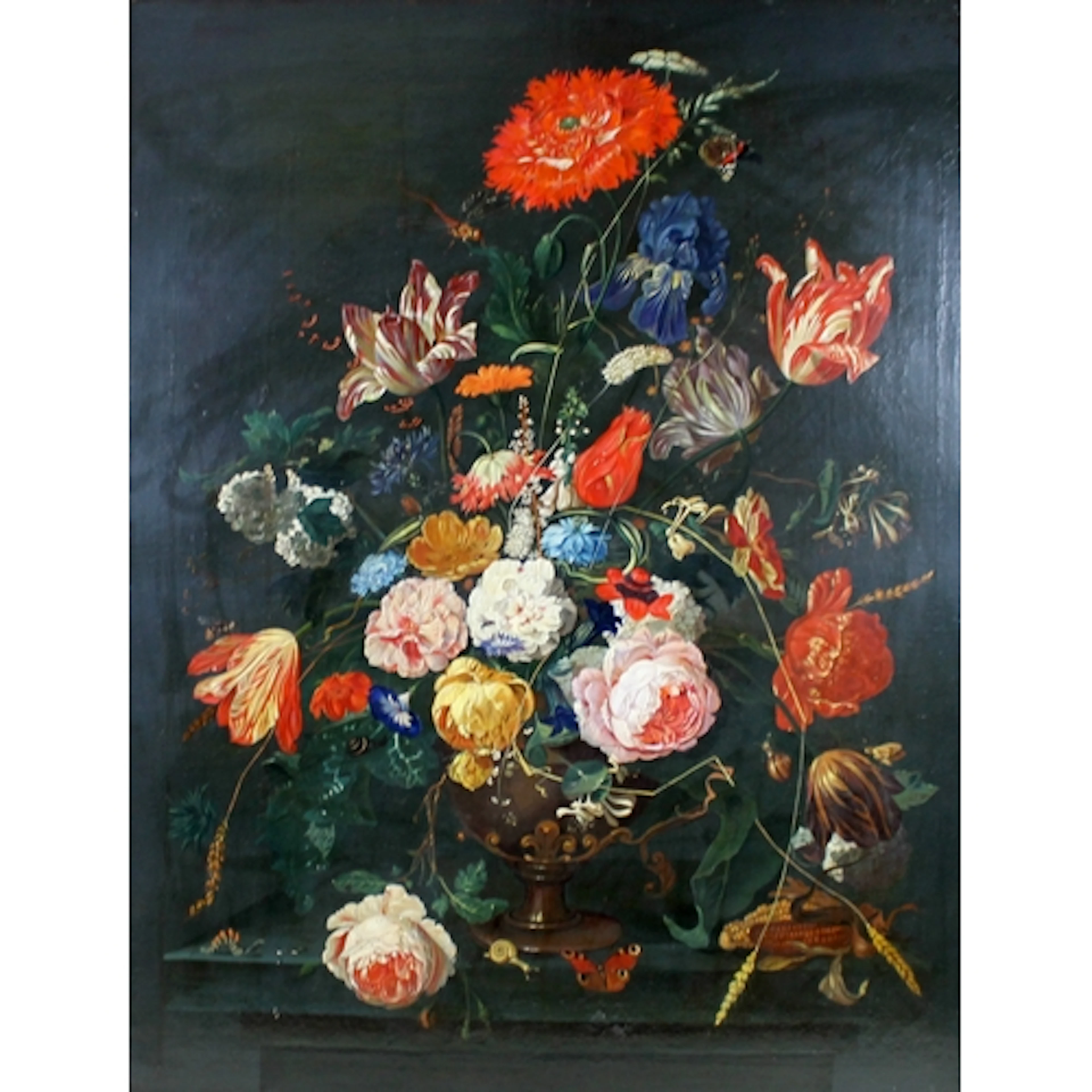J. V. MORES (20TH CENTURY): STILL LIFE. in the style of a Du...