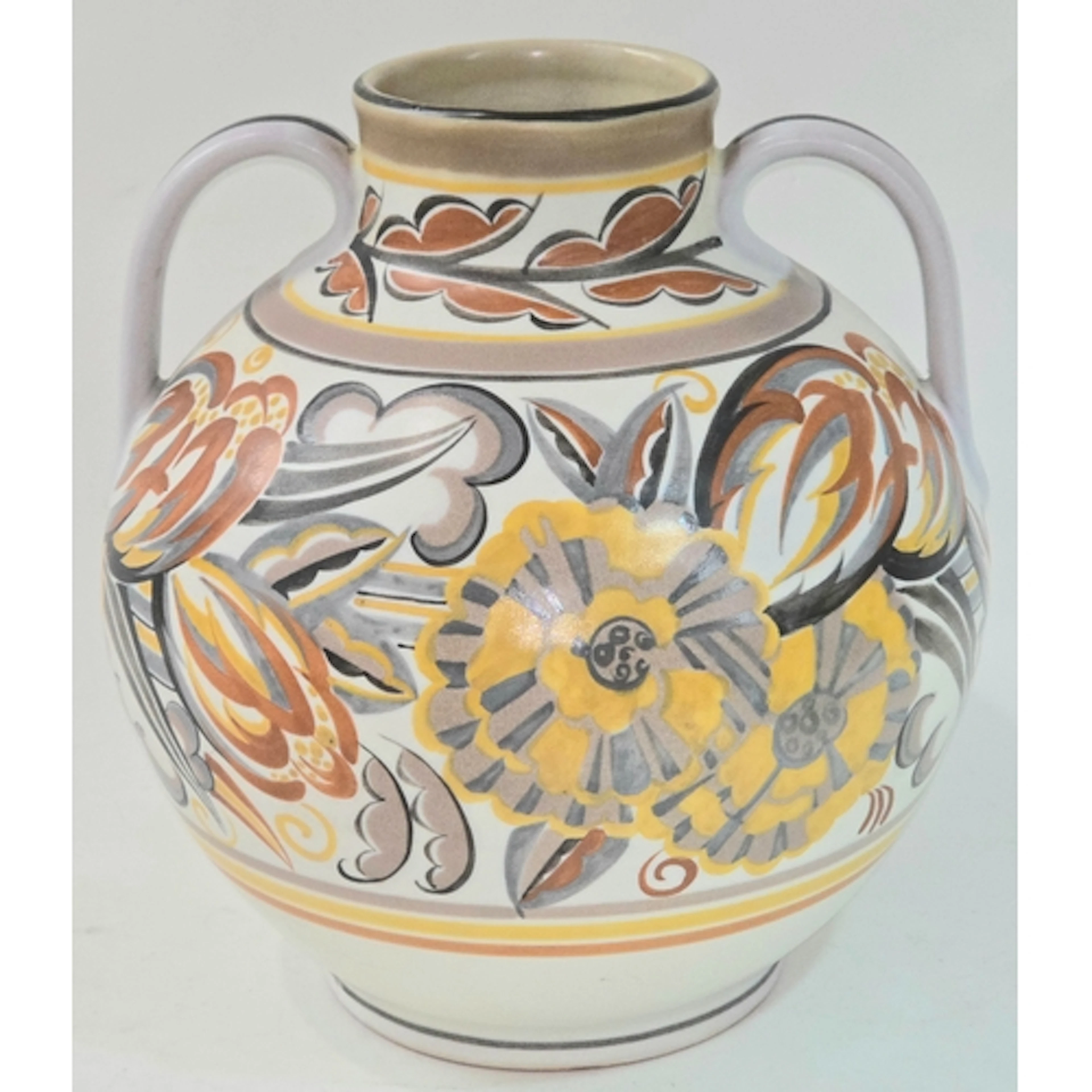 Poole Pottery Carter Stabler Adams large twin handled CF pat...