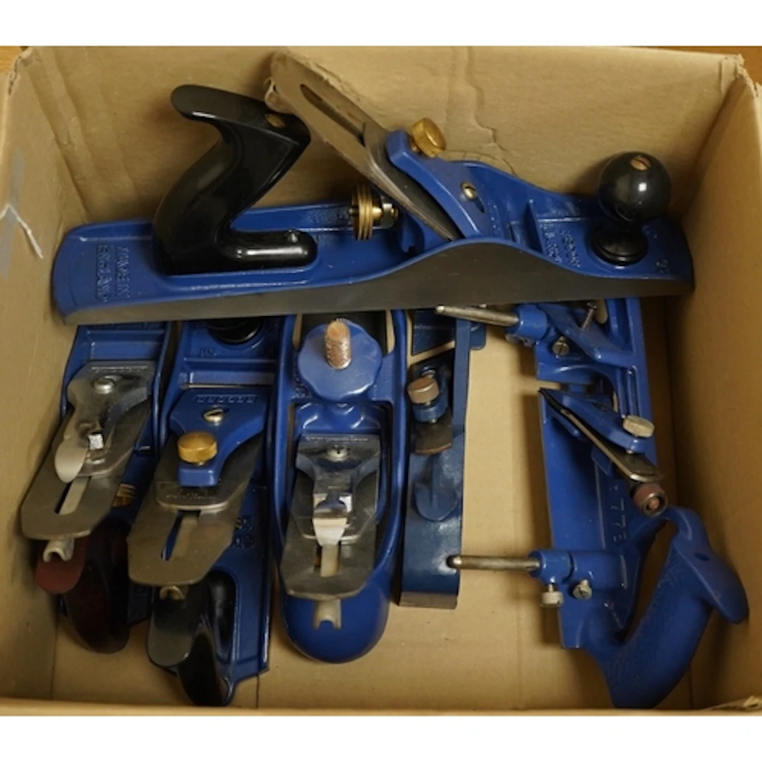Six Record and Record Marples planes; a No.5 jack plane, a N...