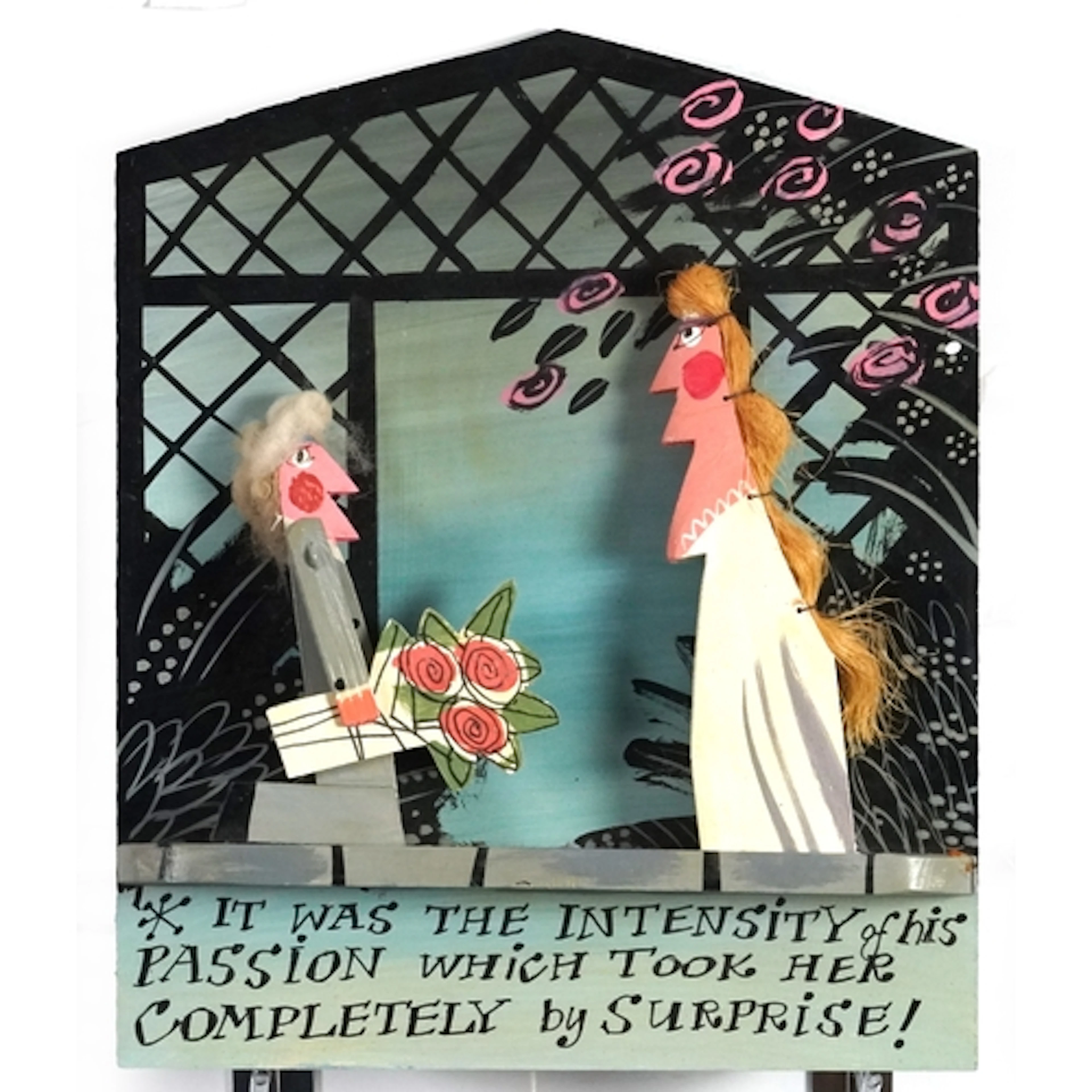 John Maltby - The Marriage, carved wood automaton featuring ...