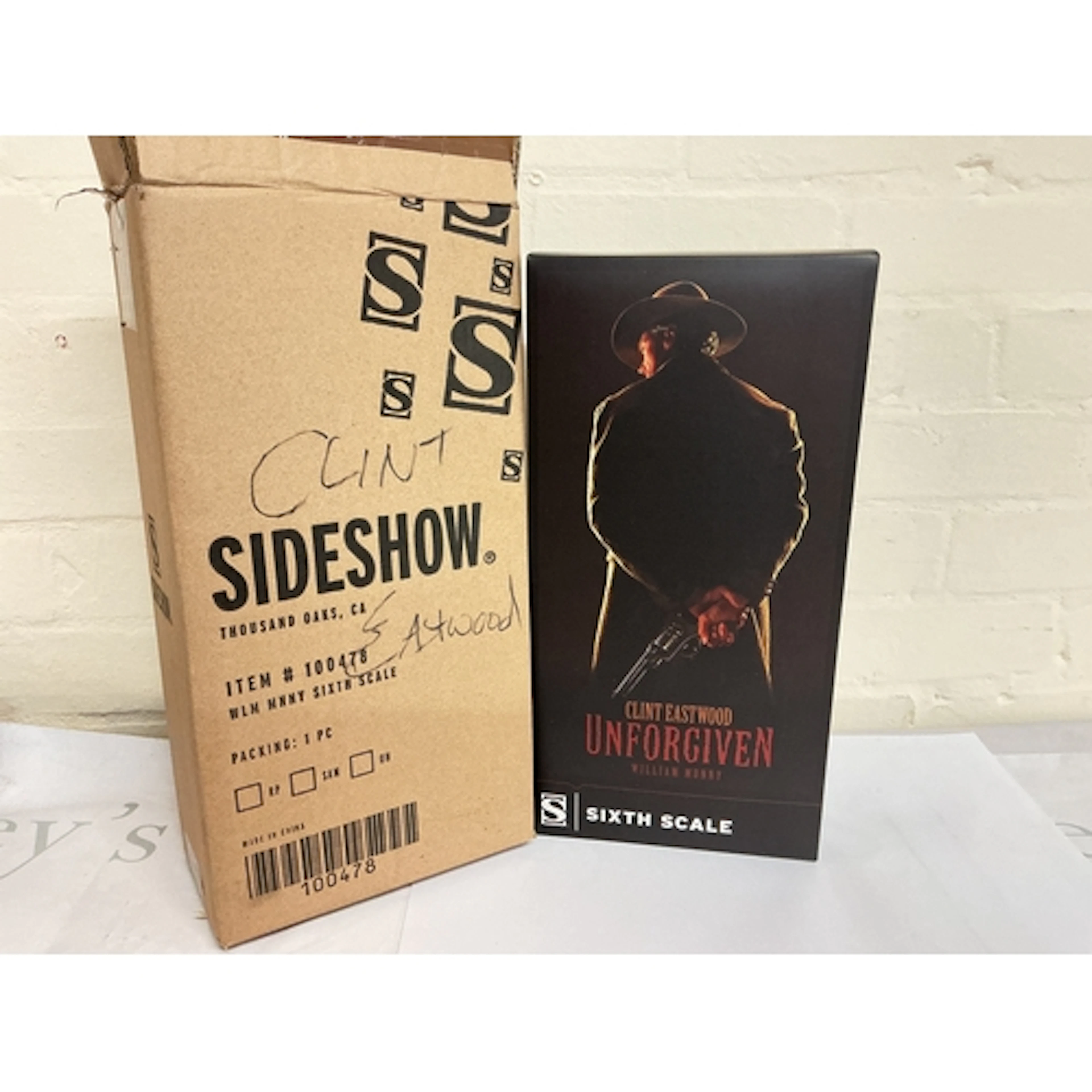 A Boxed Sideshow 1/6 Scale Model Of Clint Eastwood, William ...