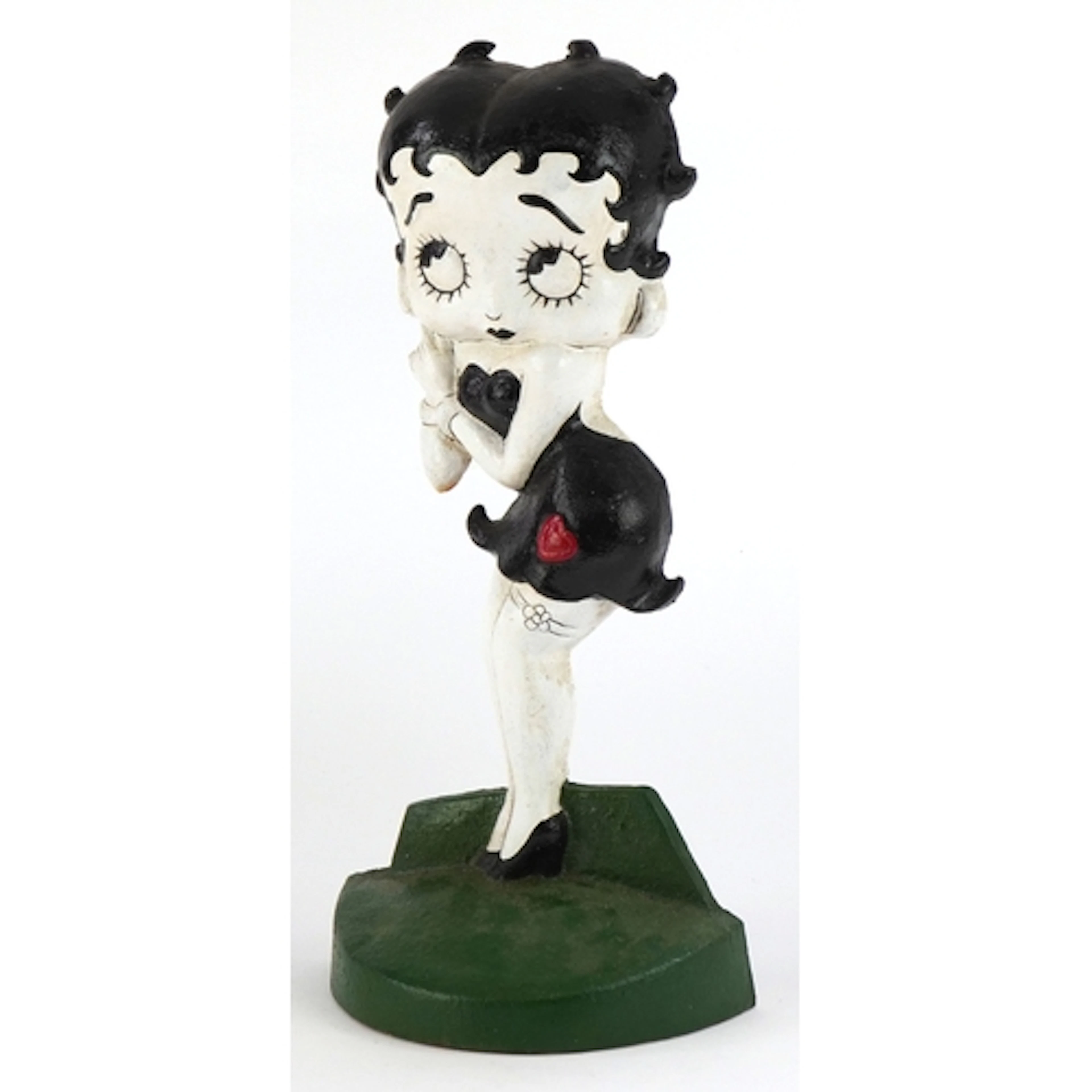 Large cast iron door stop in the form of Betty Boop, 36cm hi...