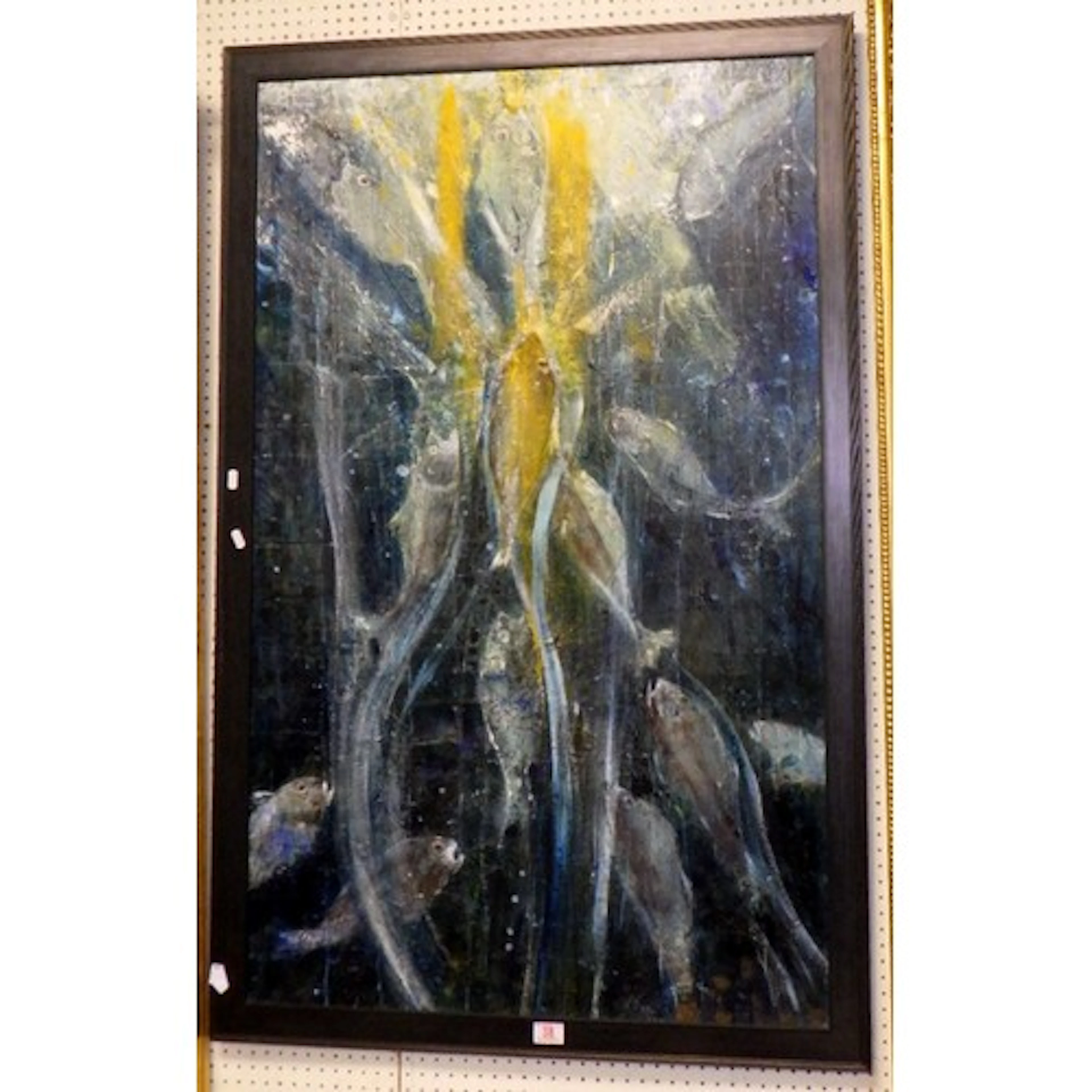 Jocasta Shakespeare: A large oil on / acrylic on canvas of f...