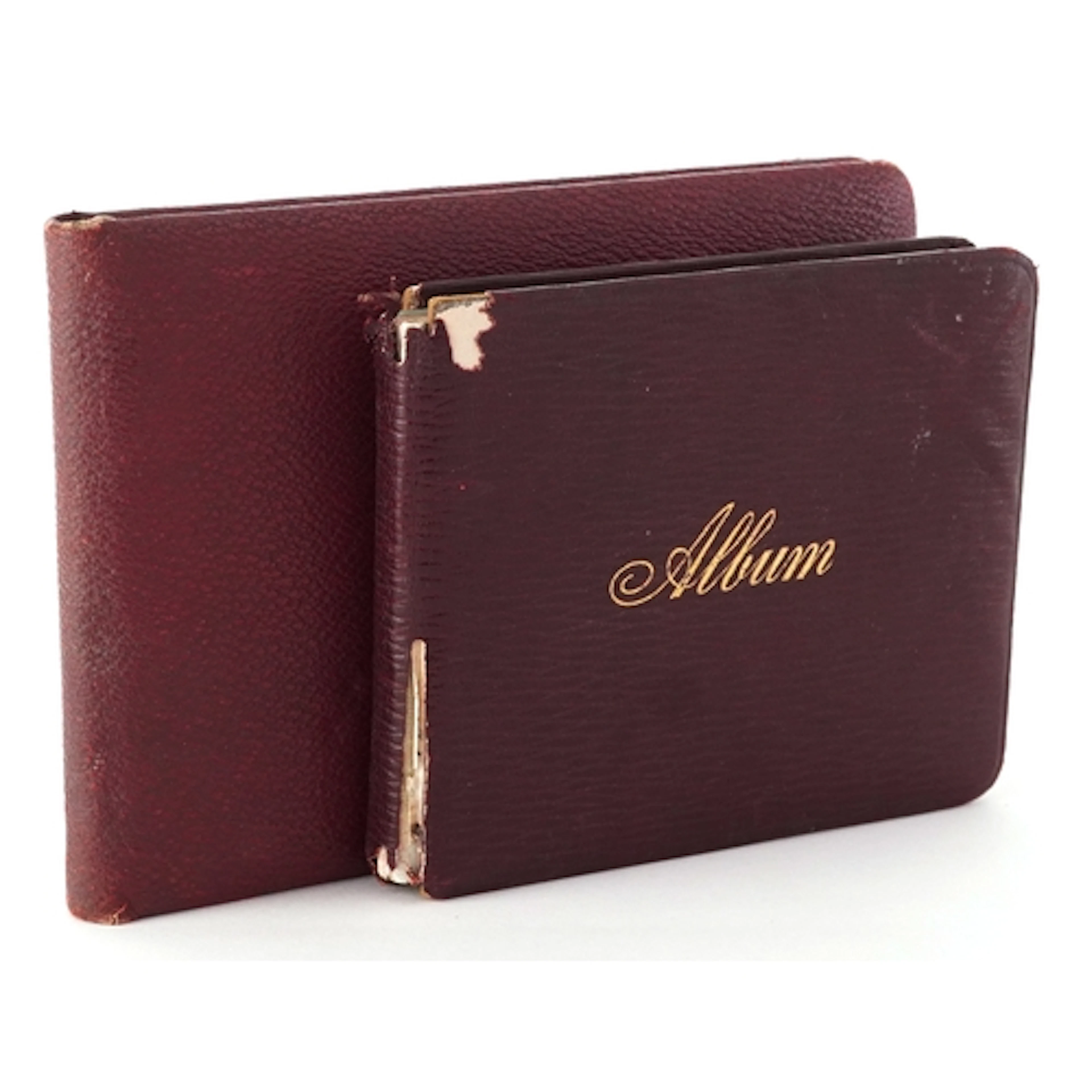 Two 20th century autograph albums with illustrations and sig...