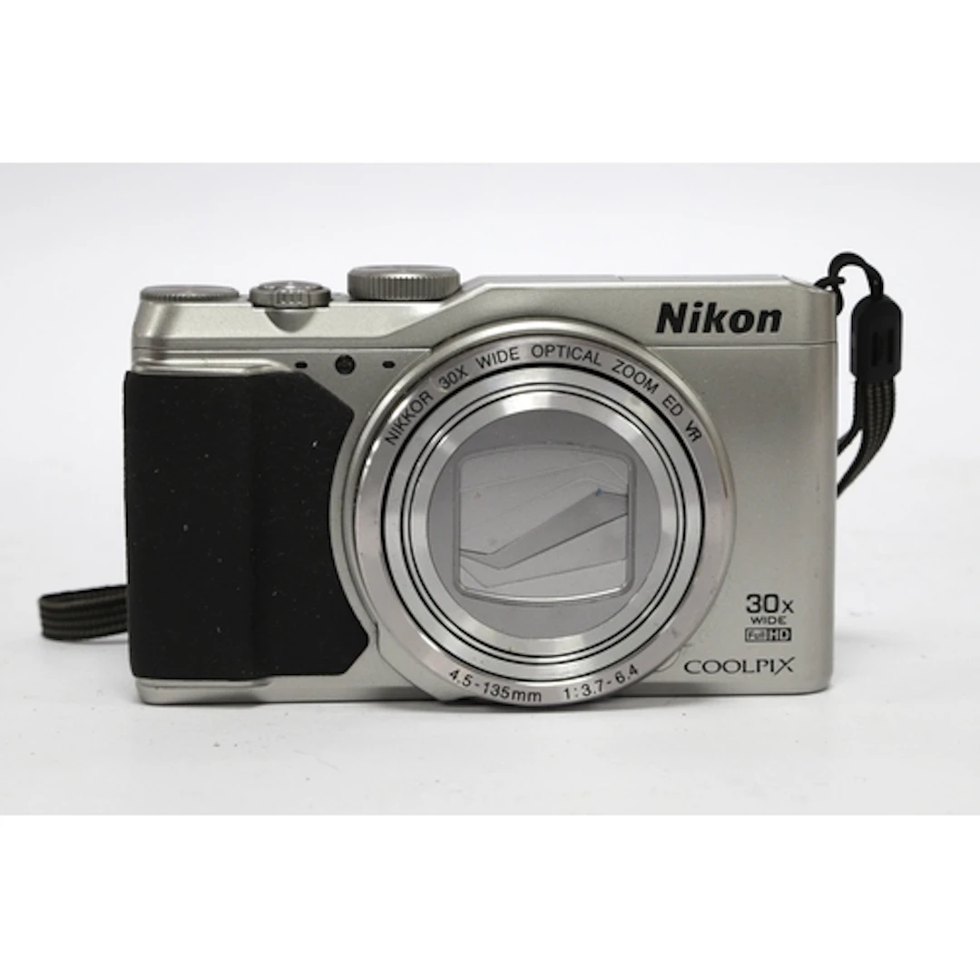 Nikon Coolpix S9900 Digital Compact Camera, silver, Untested...