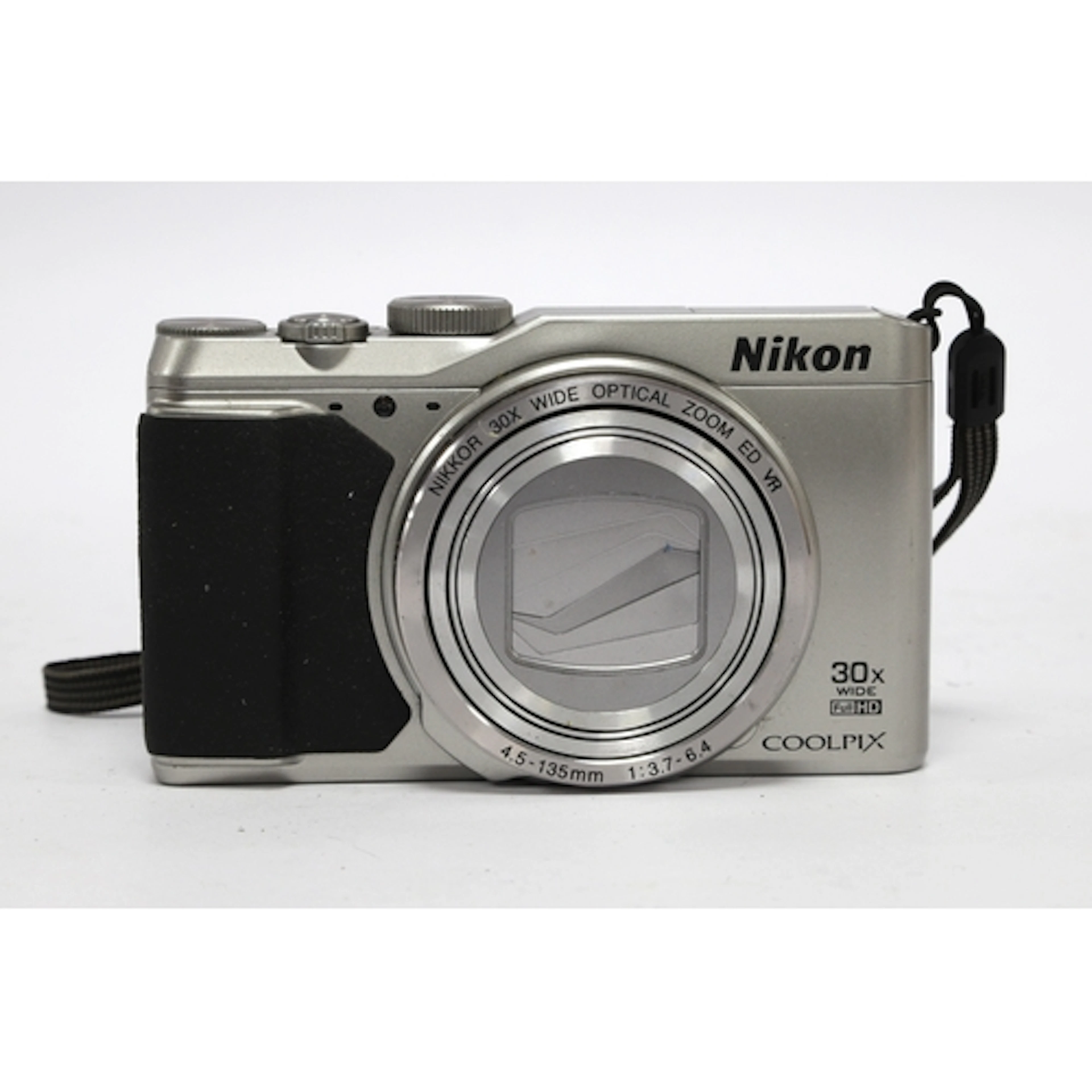Nikon Coolpix S9900 Digital Compact Camera, silver, Untested...