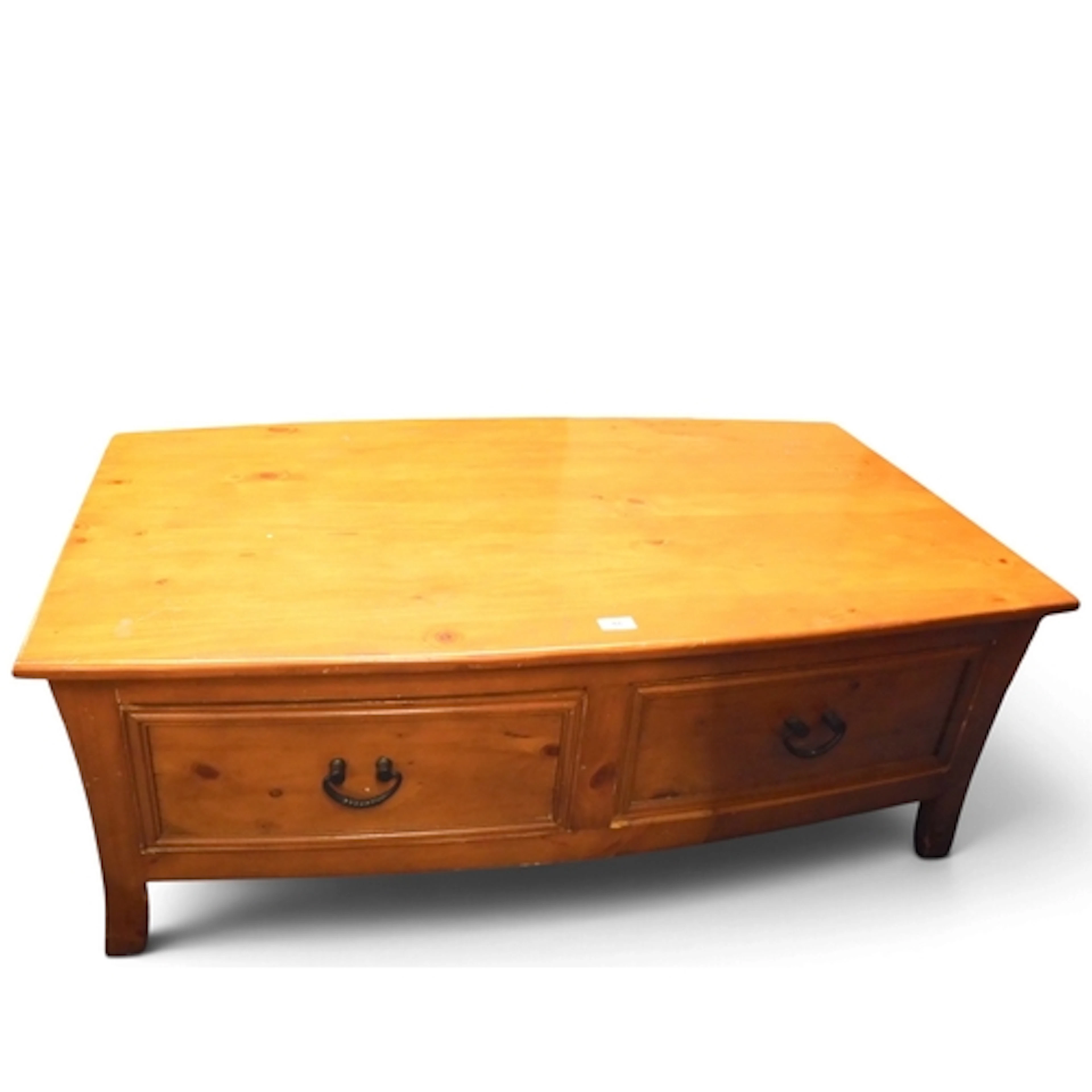 A lot comprising a contemporary teak veneered coffee table, ...