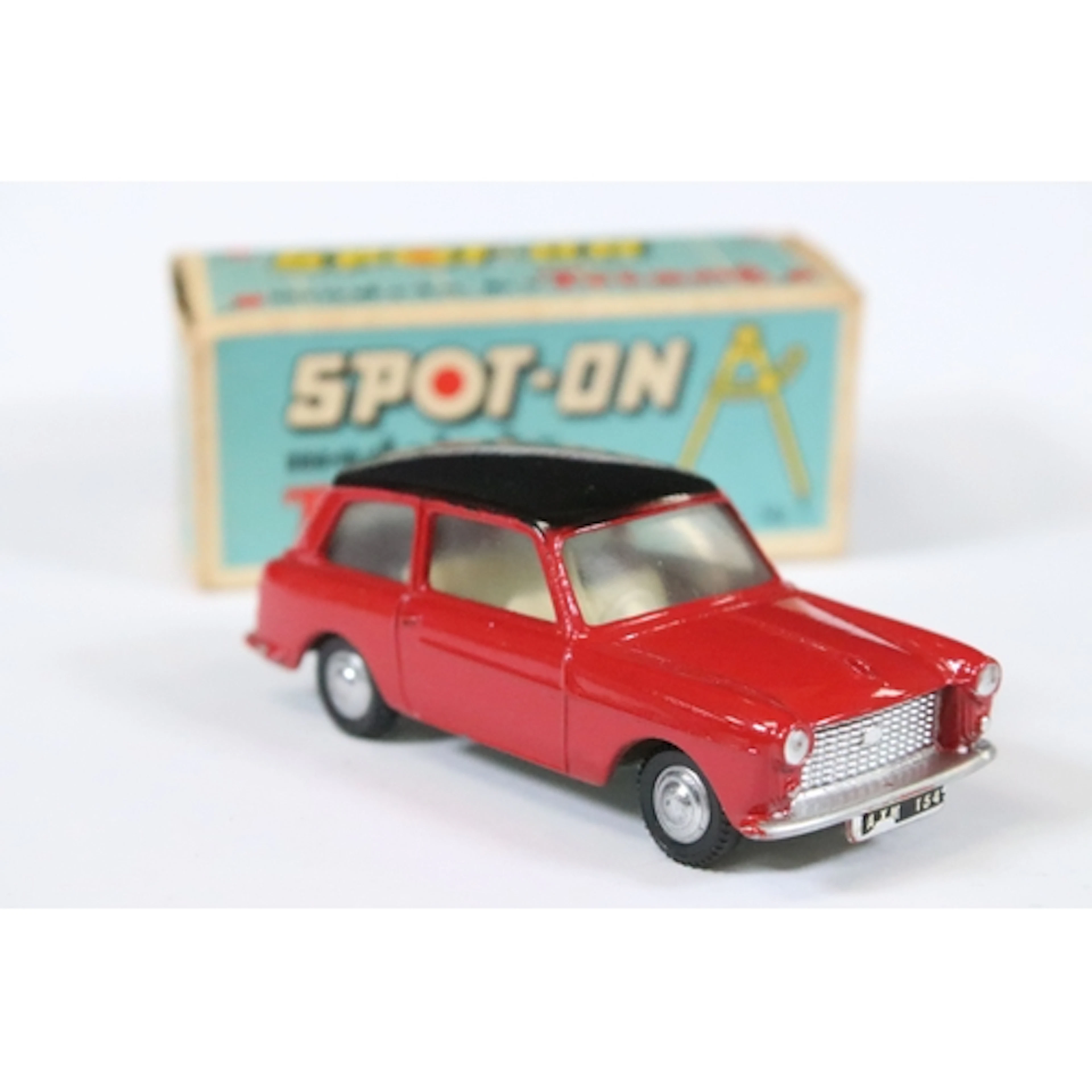 Boxed Triang Spot On 154 Austin A40 diecast model in red wit...