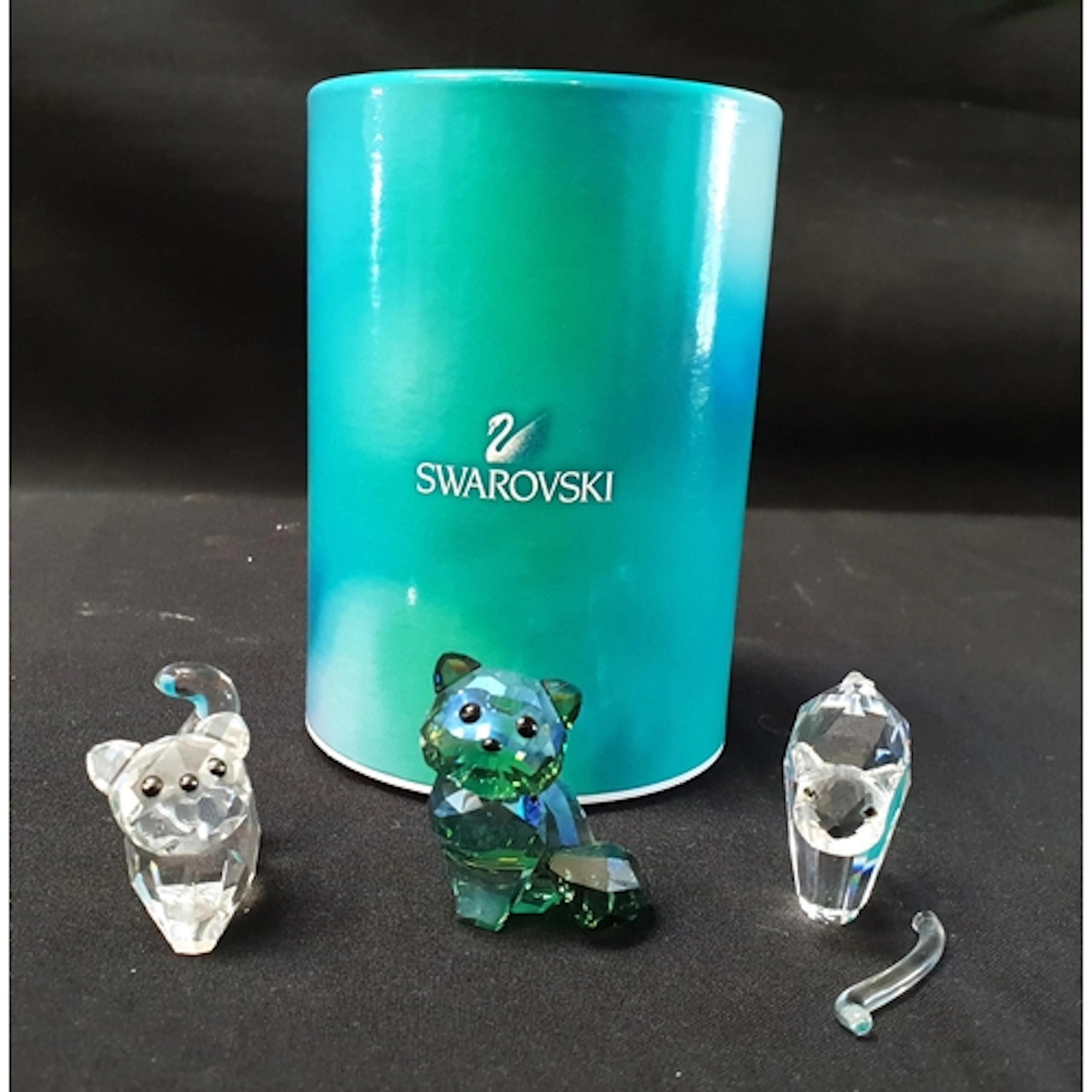 THREE SWAROVSKI CAT FIGURINES compromising 'Lovlot House of ...