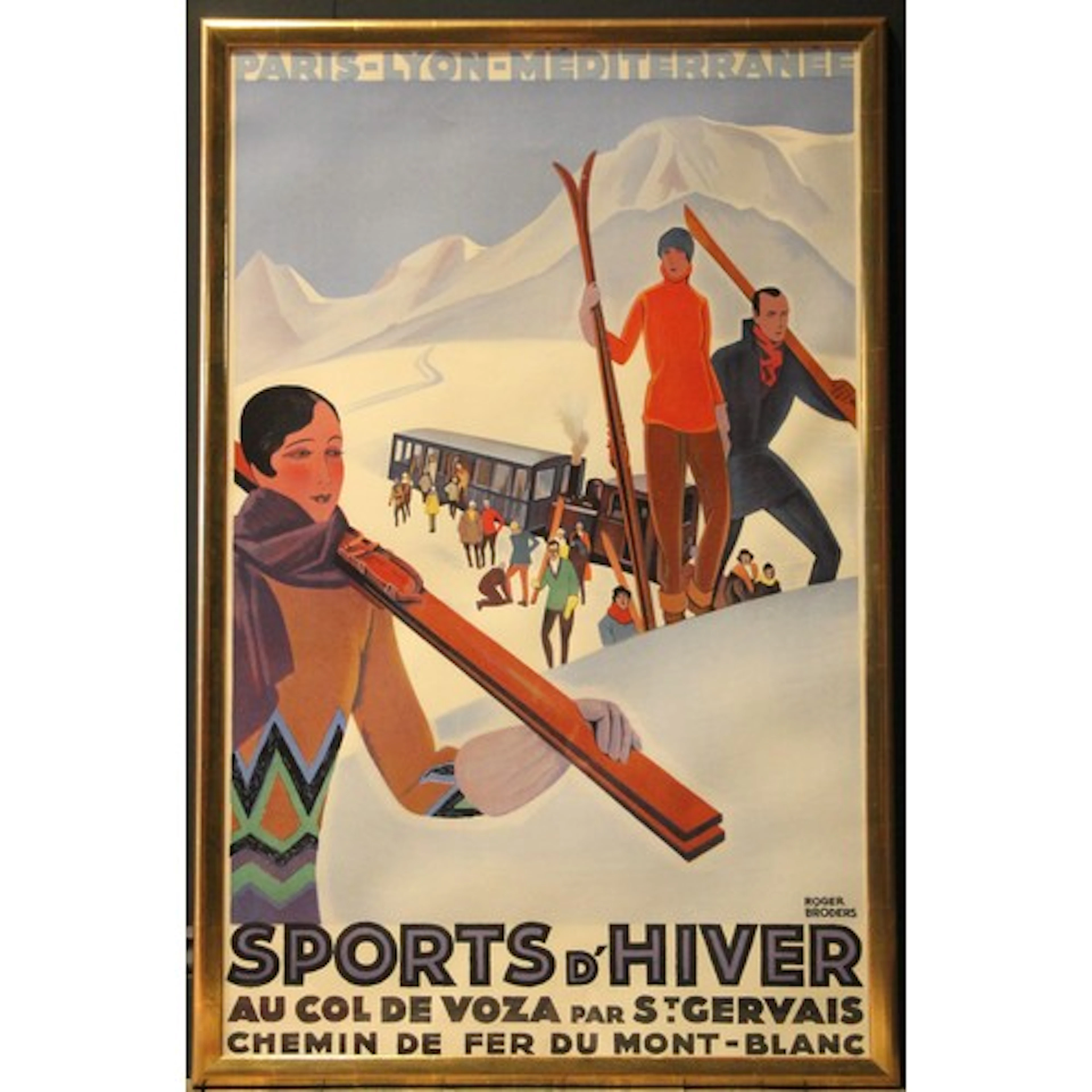 SKI / SKIING POSTER: After Roger Broders (French, 1883-1953)...