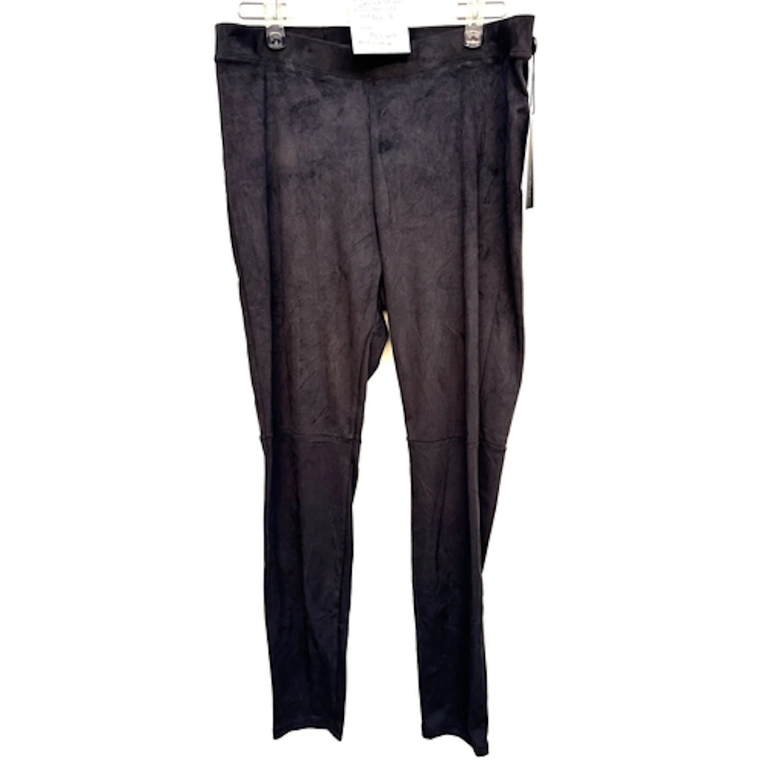 Andrew Majtenyi, NWT, TILL.DA black ultra suede leggings, s...