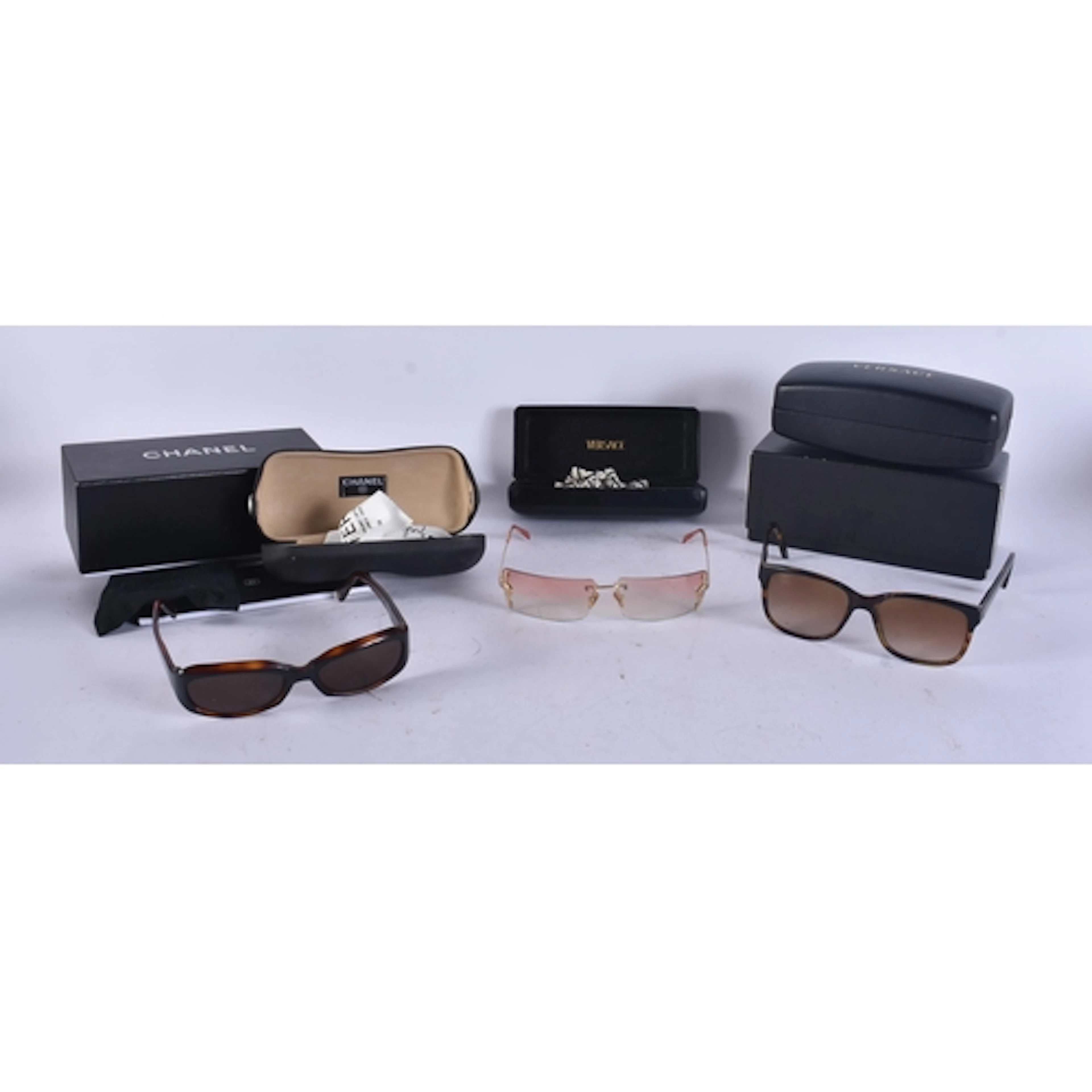 Chanel & Versace Branded Designer Sunglasses Tortoise Effect...