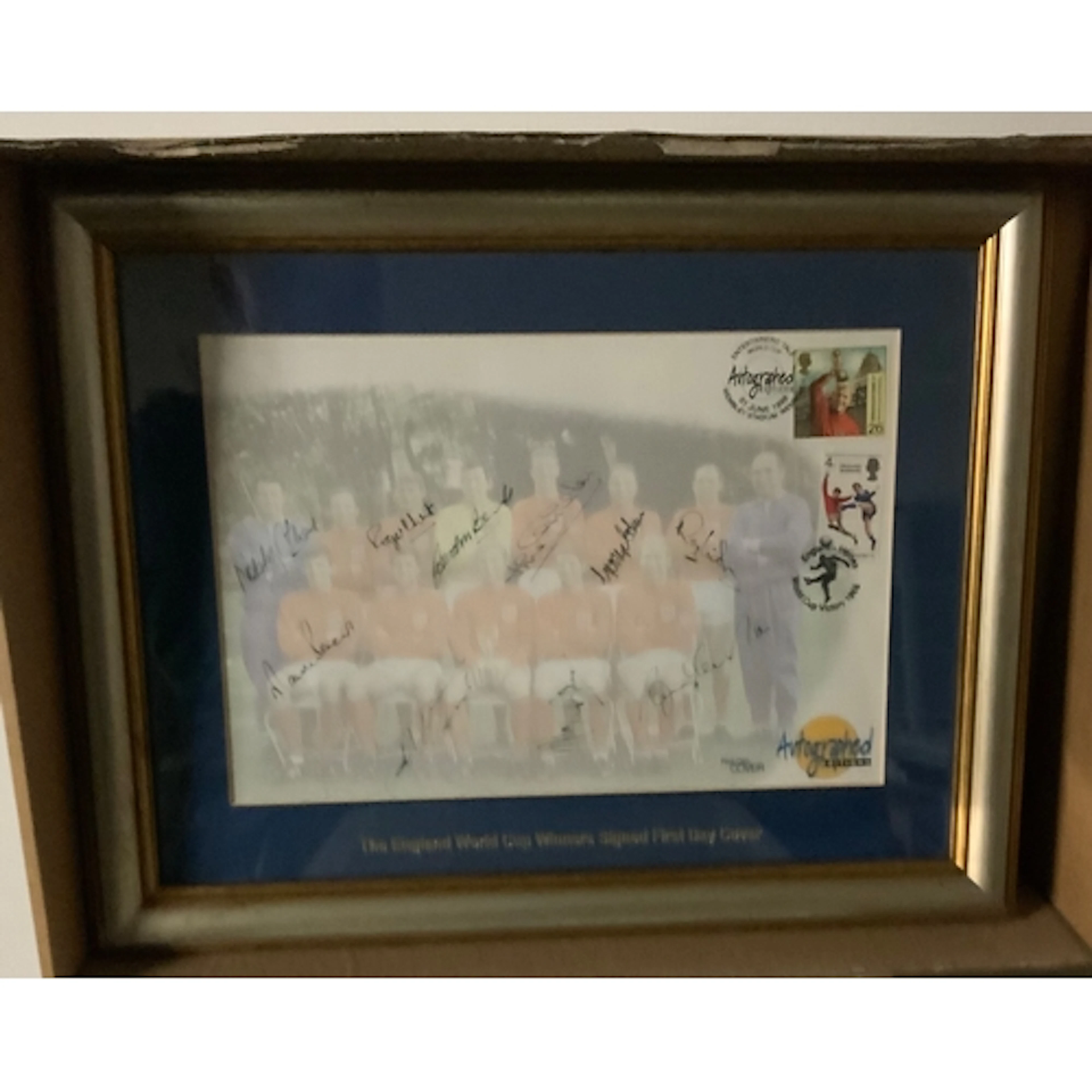 1966 World Cup England Signed Football FDC: Autographed Edit...