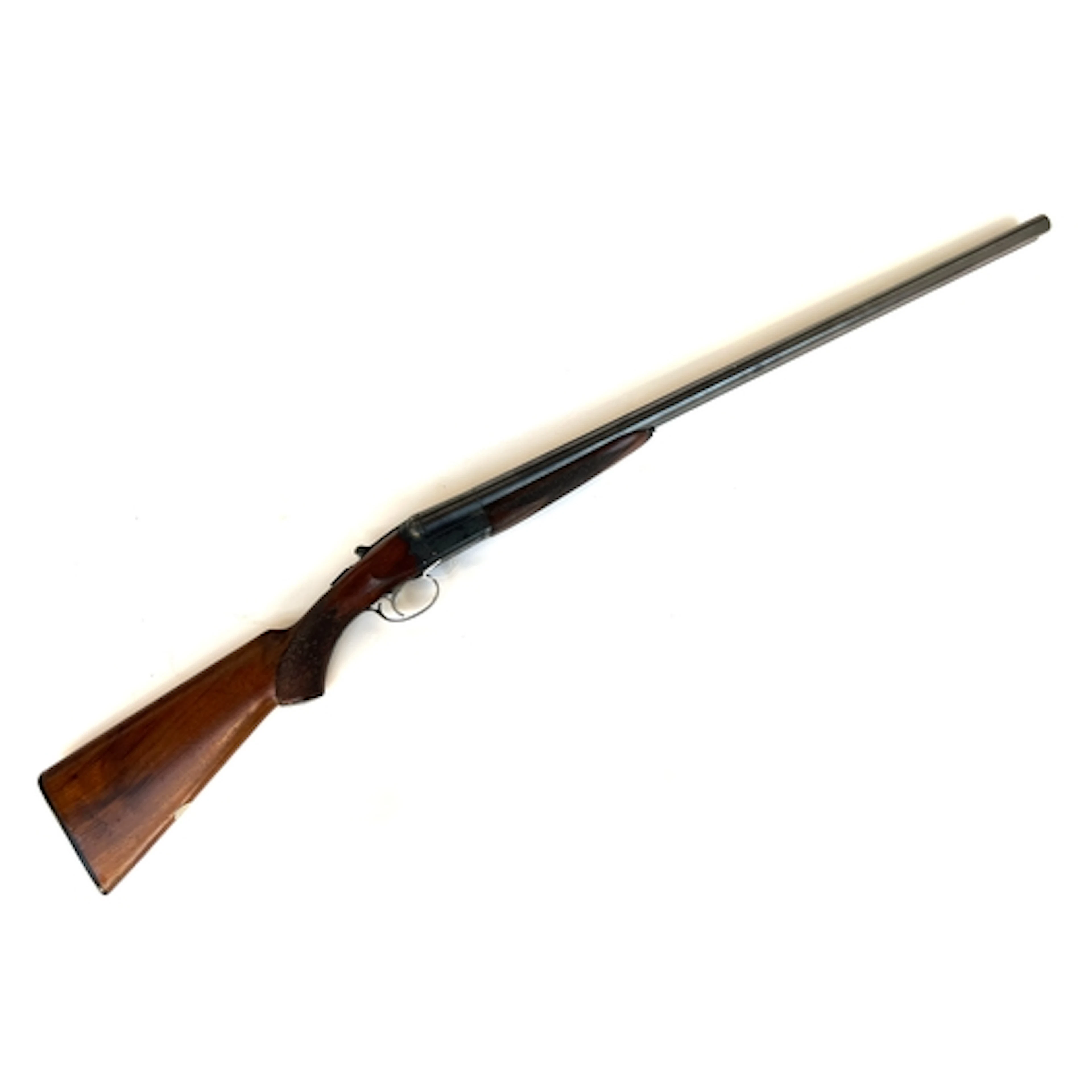 A BSA side by side 12 bore ejector shotgun, the barrels 28",...