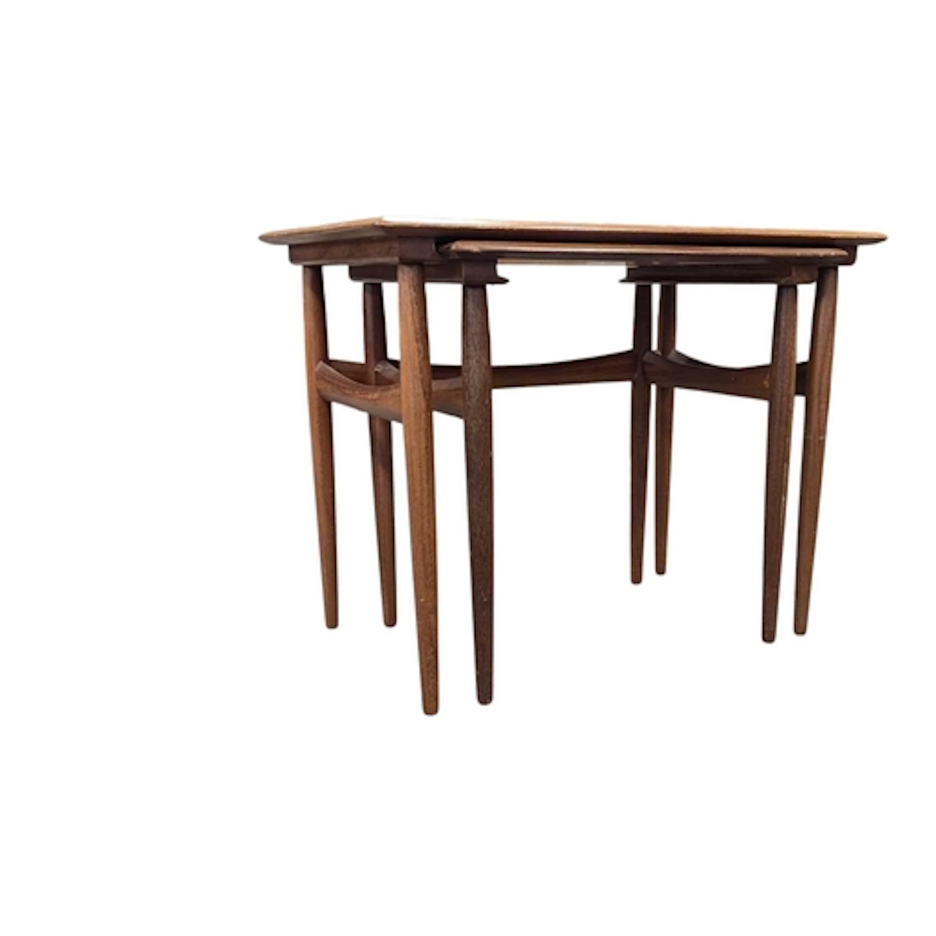 Danish Kai Kristiansen nest of two teak tables. Mid century ...