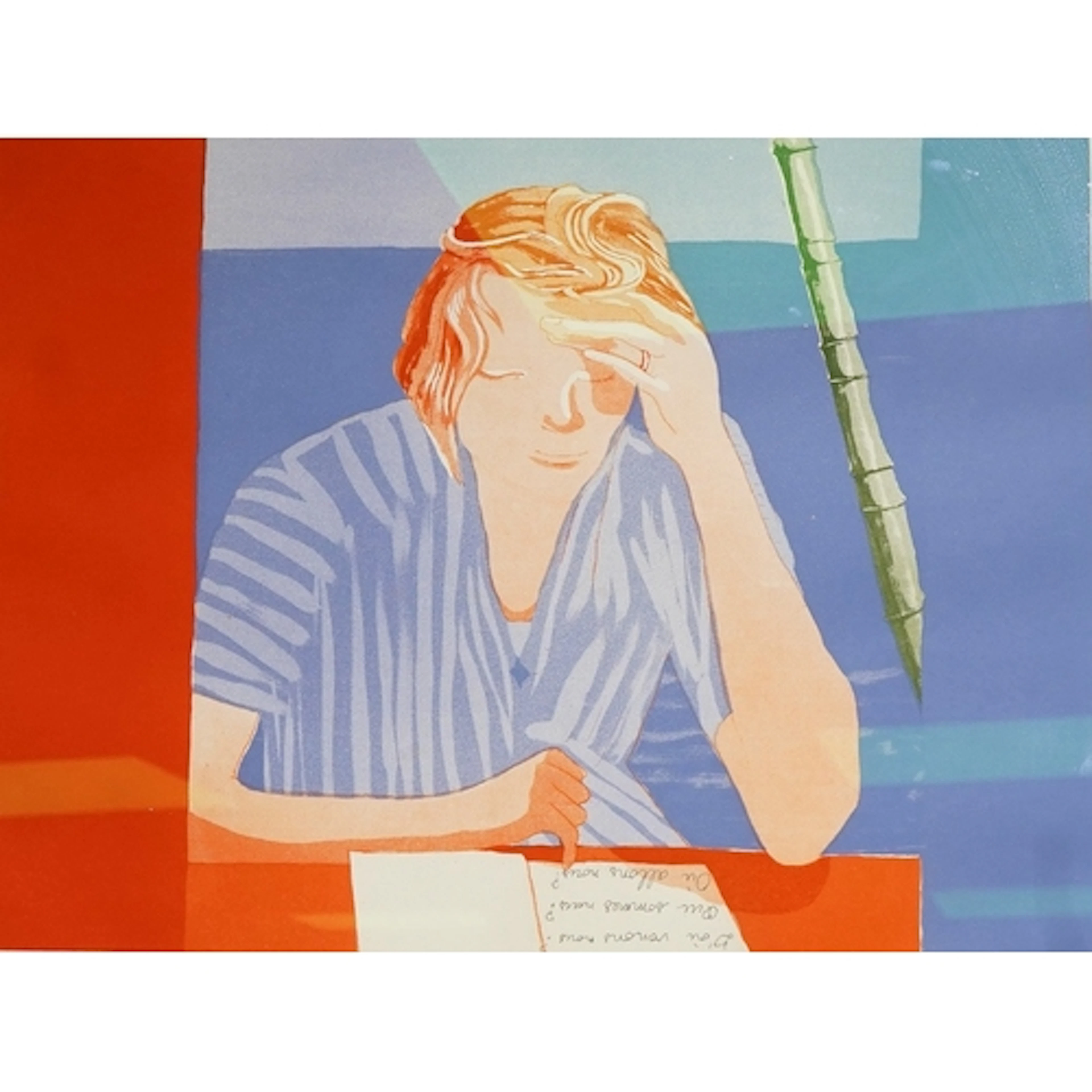Patrick Procktor RA (1936-2003), 'Woman Reading', signed in ...