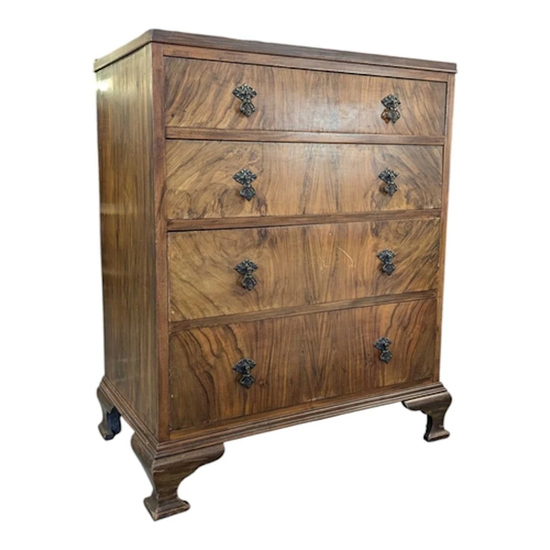 George III revival mid 20th century circa 1940s burr walnut ...
