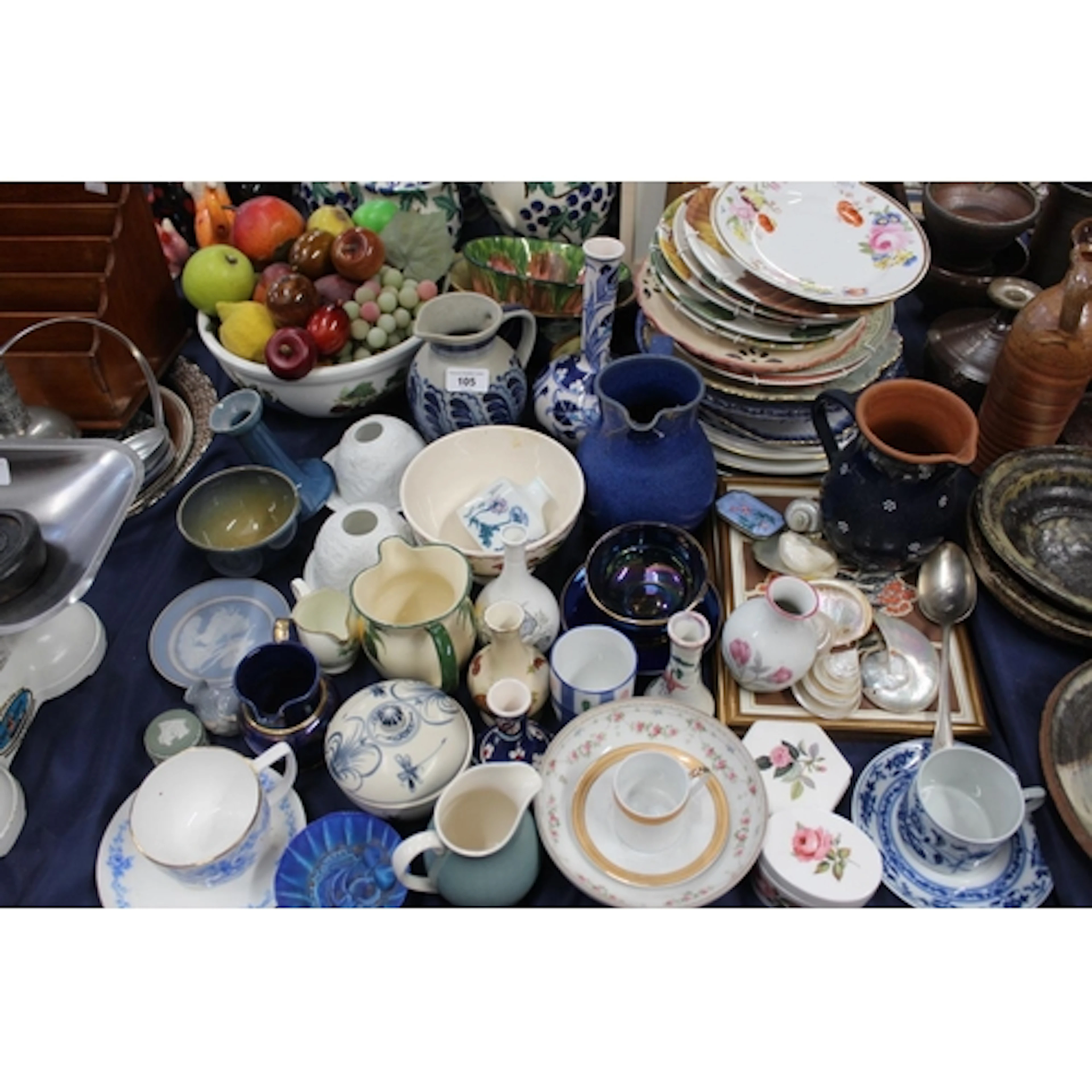 Decorative ceramics to include a Portmeirion Royal Botanical...