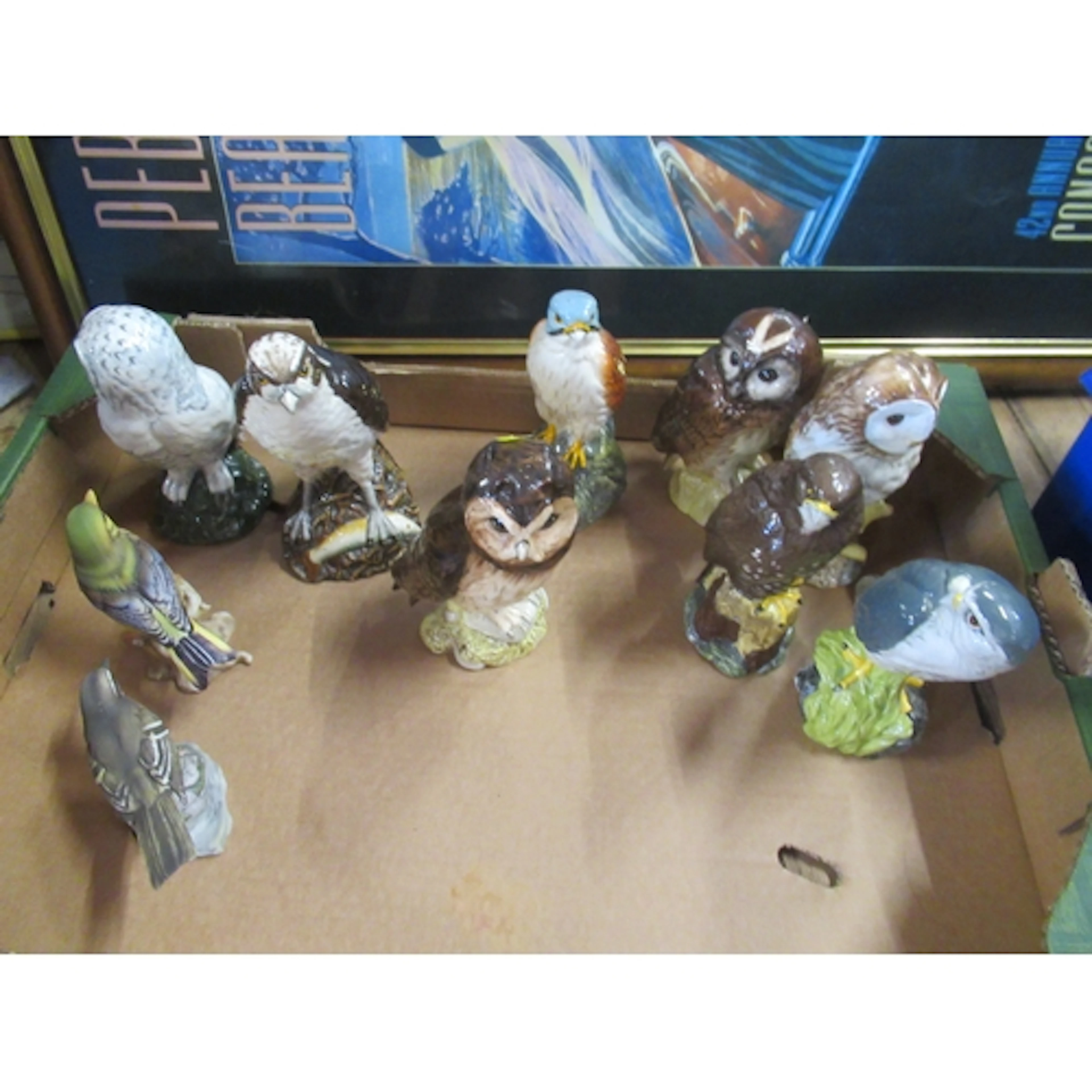 8 Royal Doulton bird whiskey decanter, together with two oth...