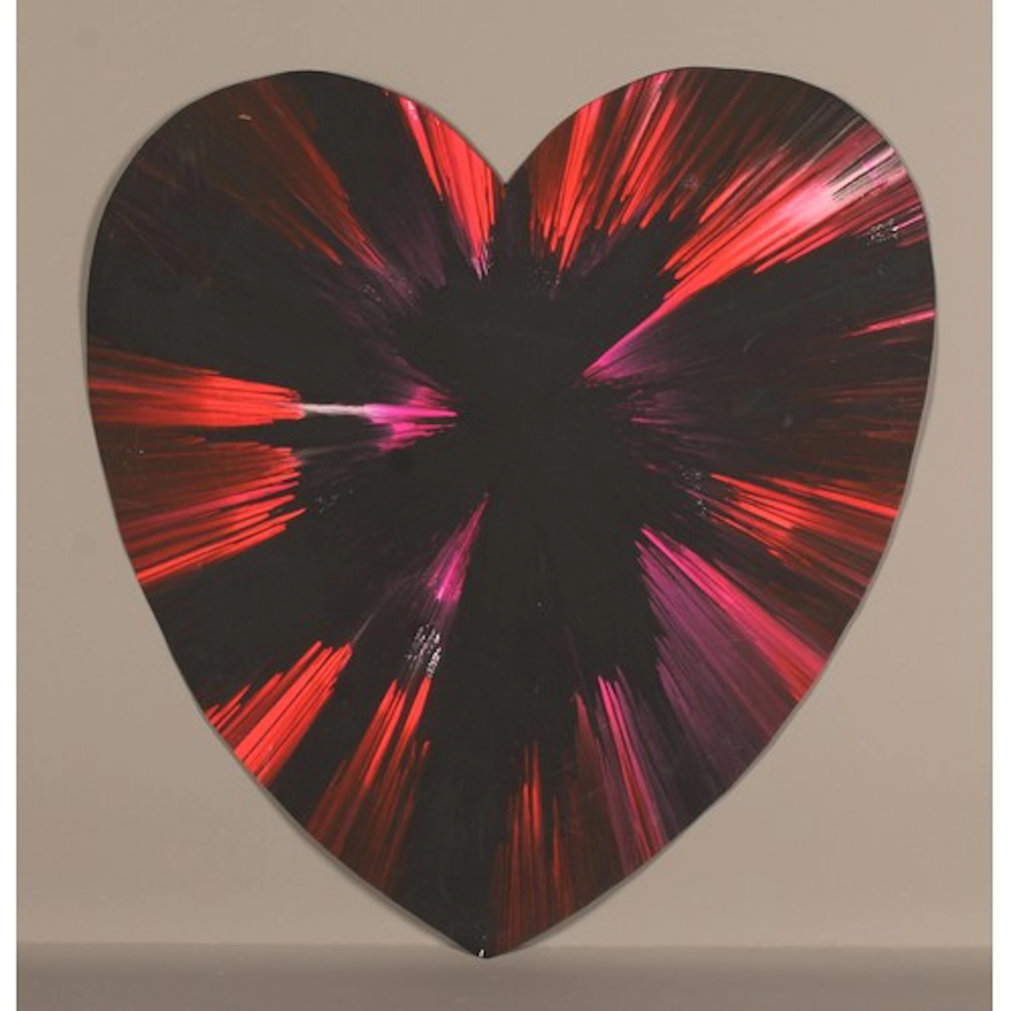 Damien Hirst (Bn. 1965) Spin, Heart, Black and Red From the ...