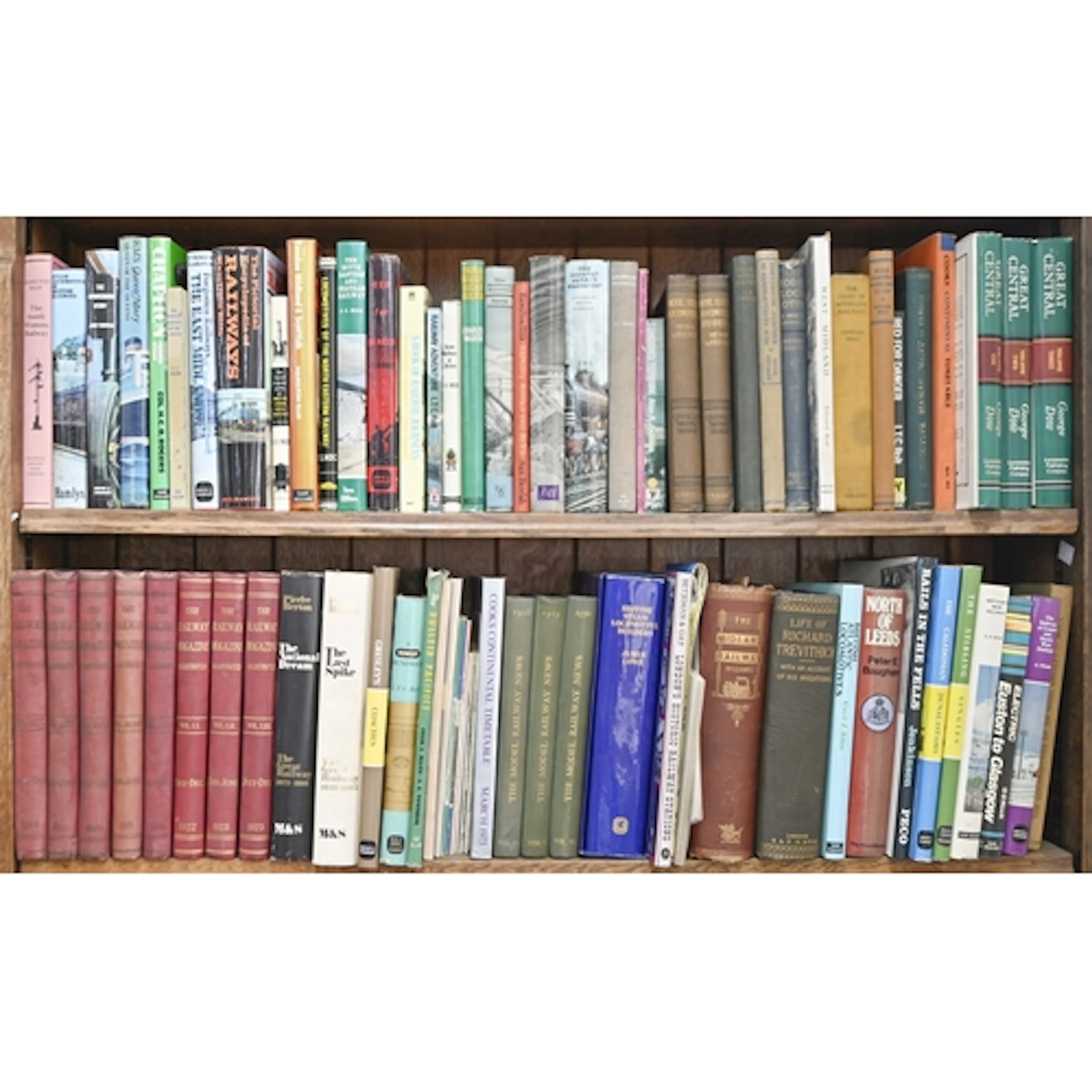 Books. Five shelves of railwayana and some coal mining inter...