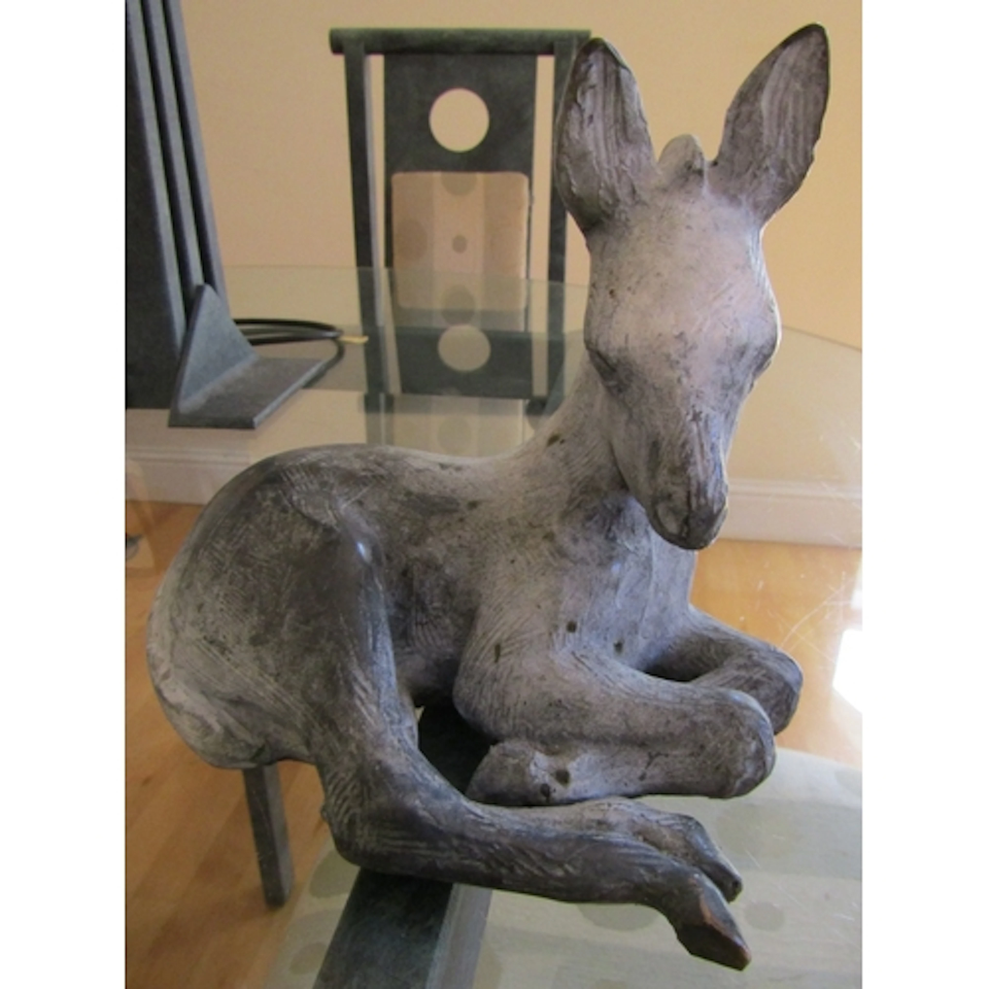 Irish School Bronze Sculpture Seated Donkey Approximately 8 ...