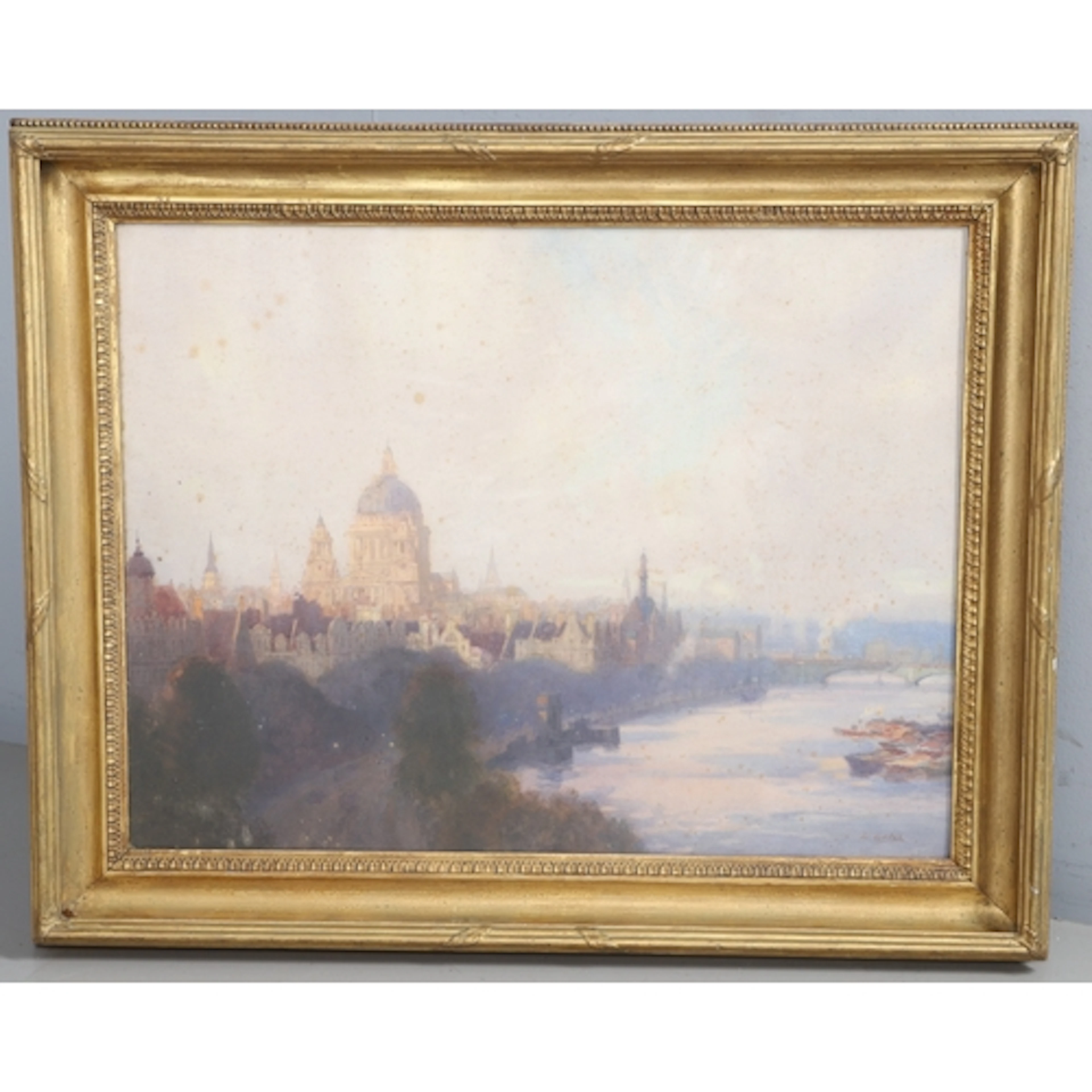 WILLIAM WELSH (20TH CENTURY). A VIEW OF ST PAUL'S CATHEDRAL ...