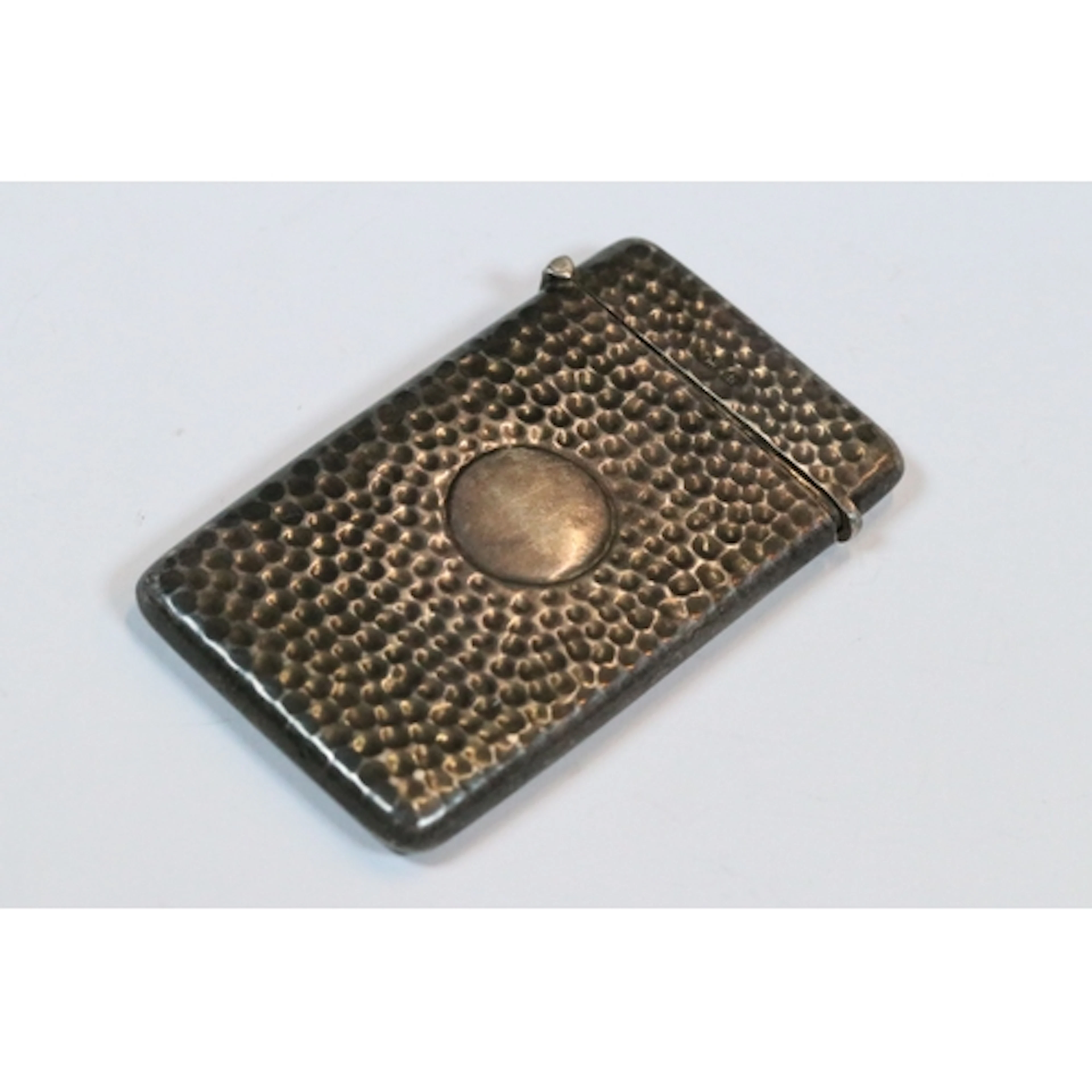 An Edwardian fully hallmarked sterling silver calling card c...