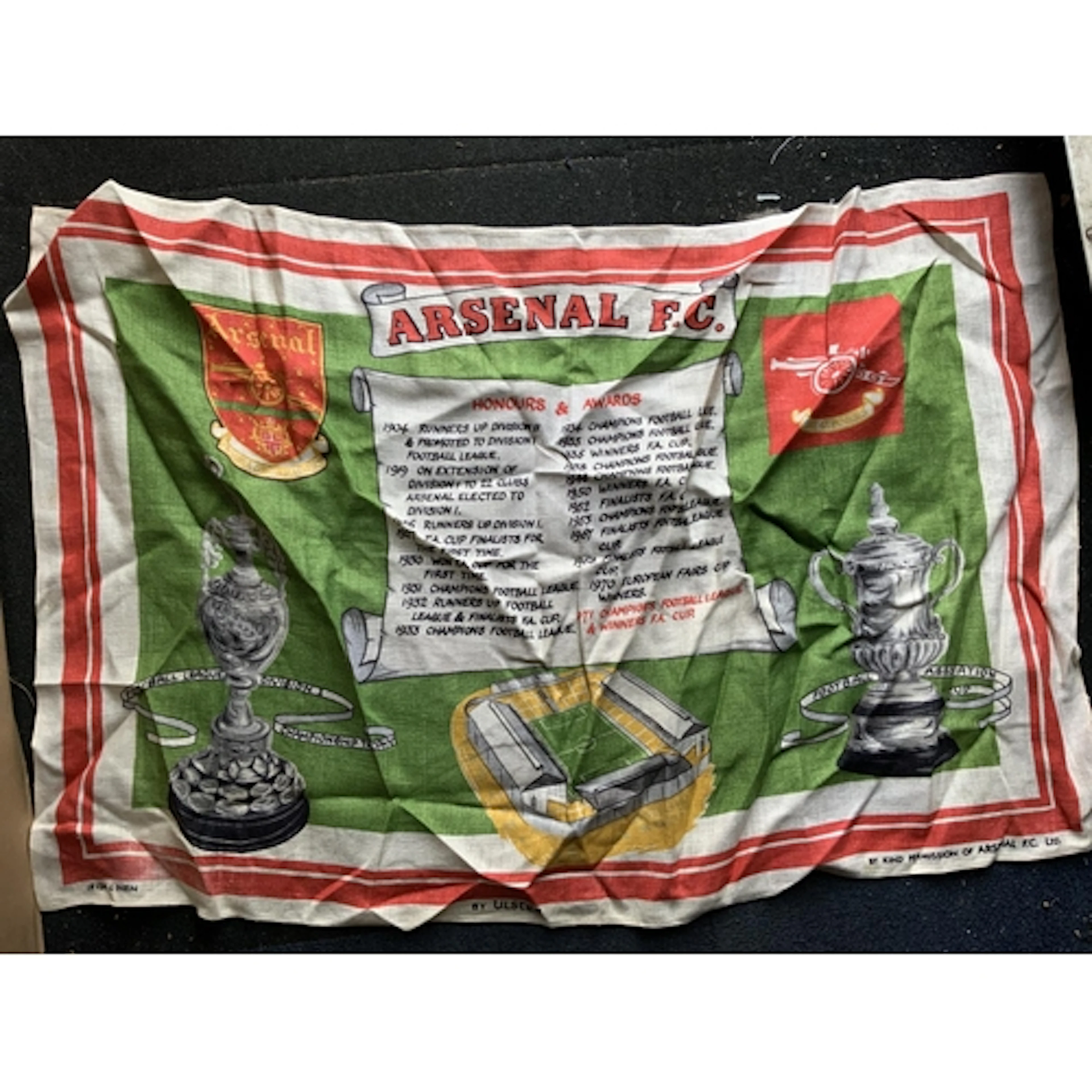 Arsenal Football Memorabilia Box: Includes 64/65 scrapbook, ...