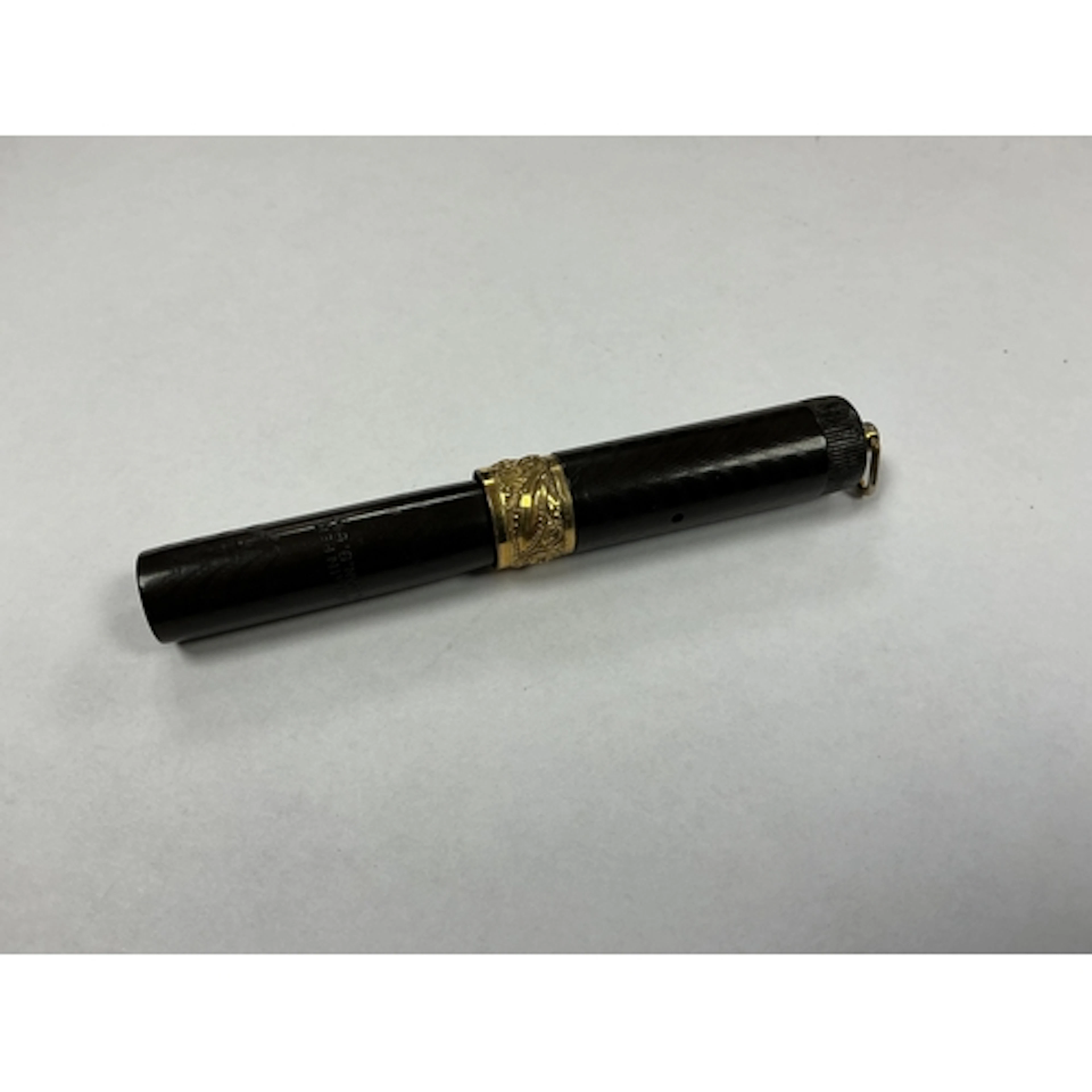 A Parker ring top baby eyedropper in B.C.H.R. with gold fitt...