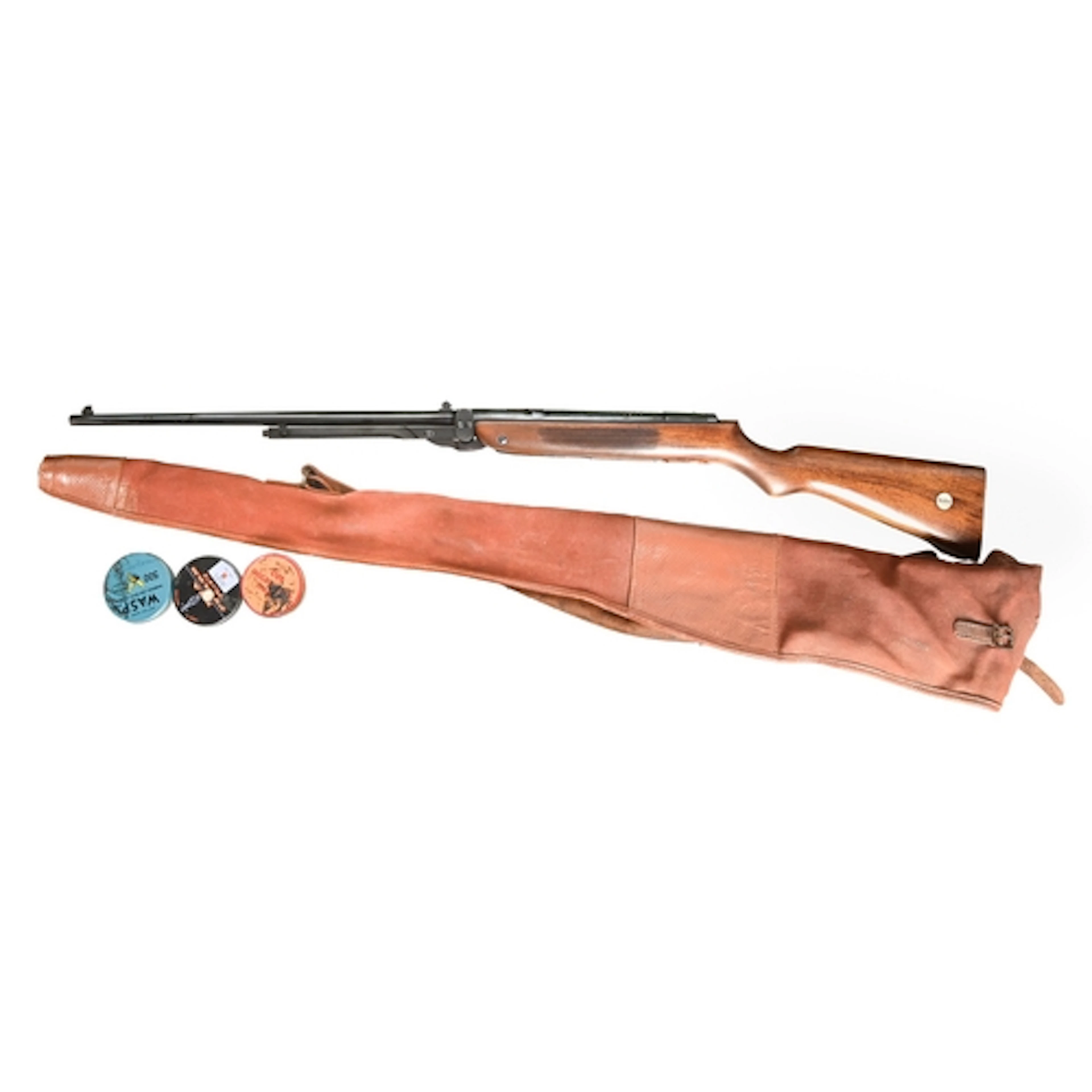 A Webley Mark 3 .22 air rifle, mid 20th c, 109cm l, with con...
