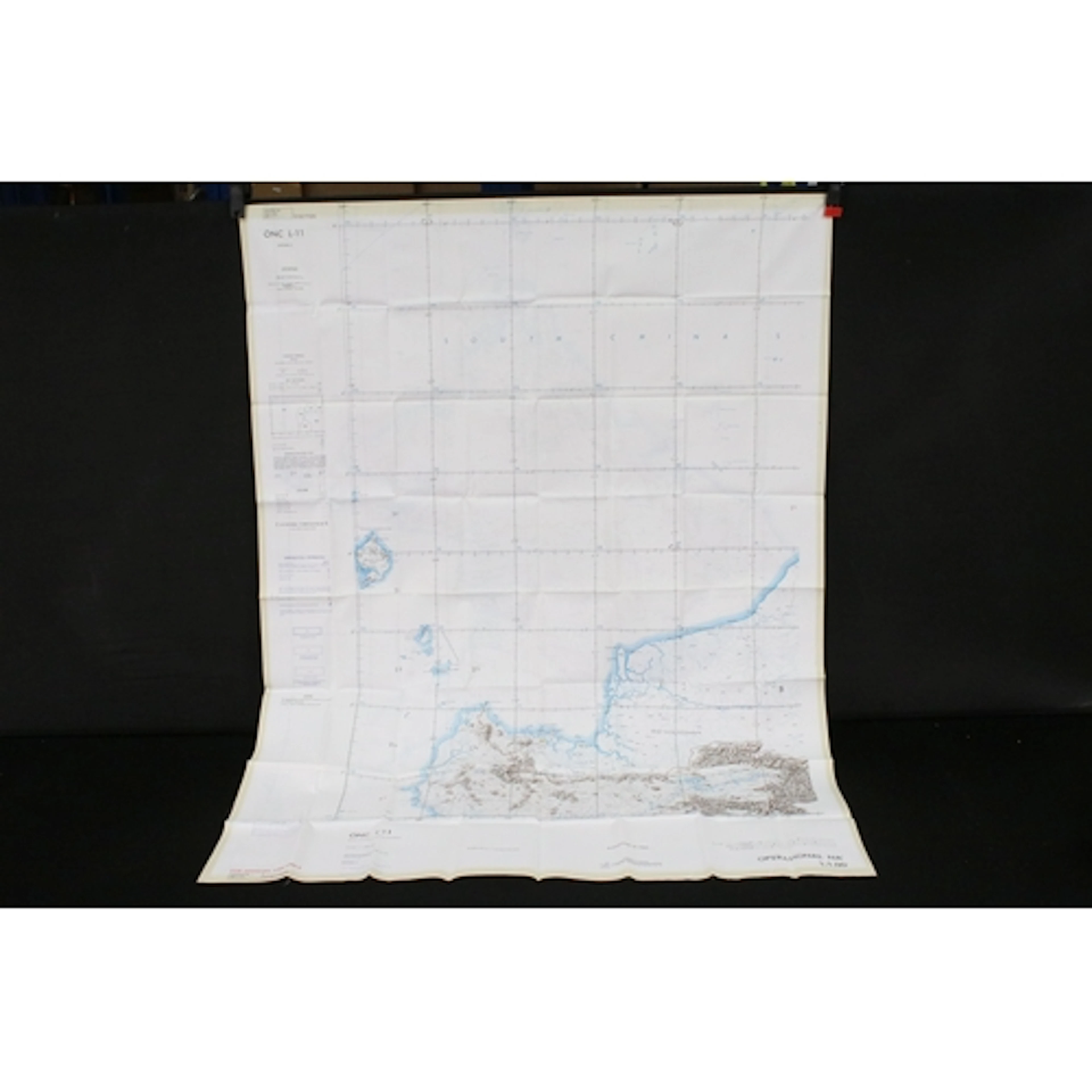 A Royal Air Force / RAF silk escape map covering Malaysia, I...