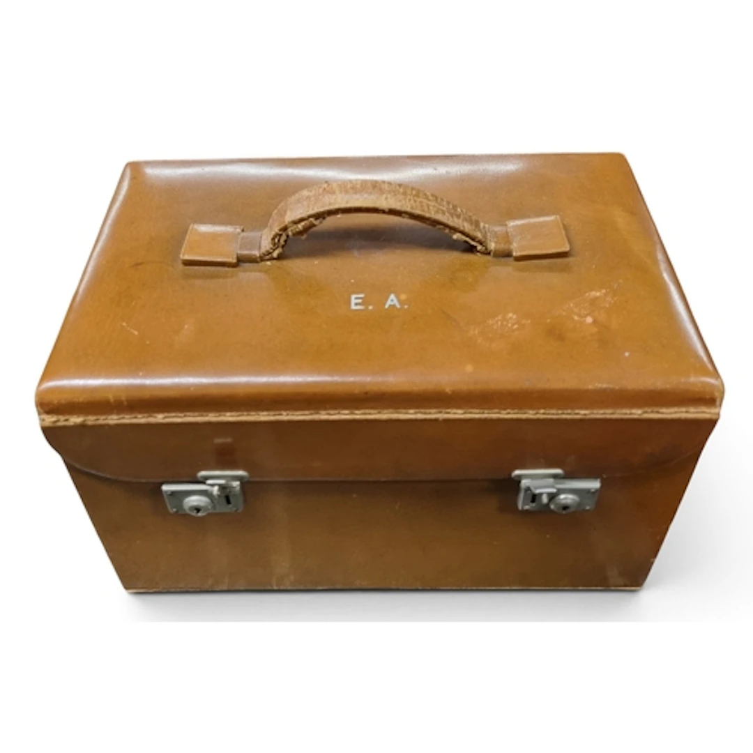 Elizabeth Arden, an original 1930s luxury faux leather vanit...