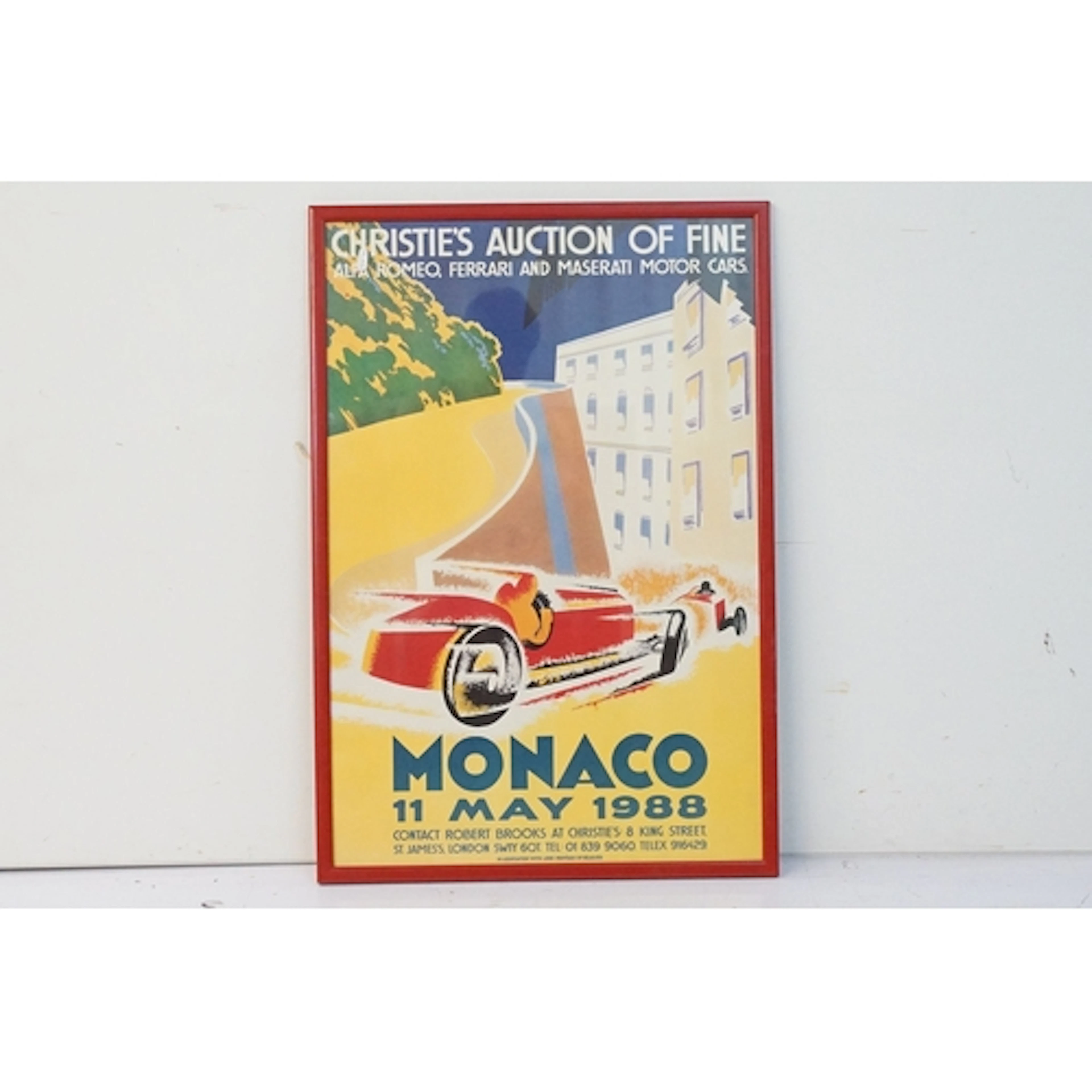 Poster for the 1988 Christie's auction of fine Alfa Romeo, F...