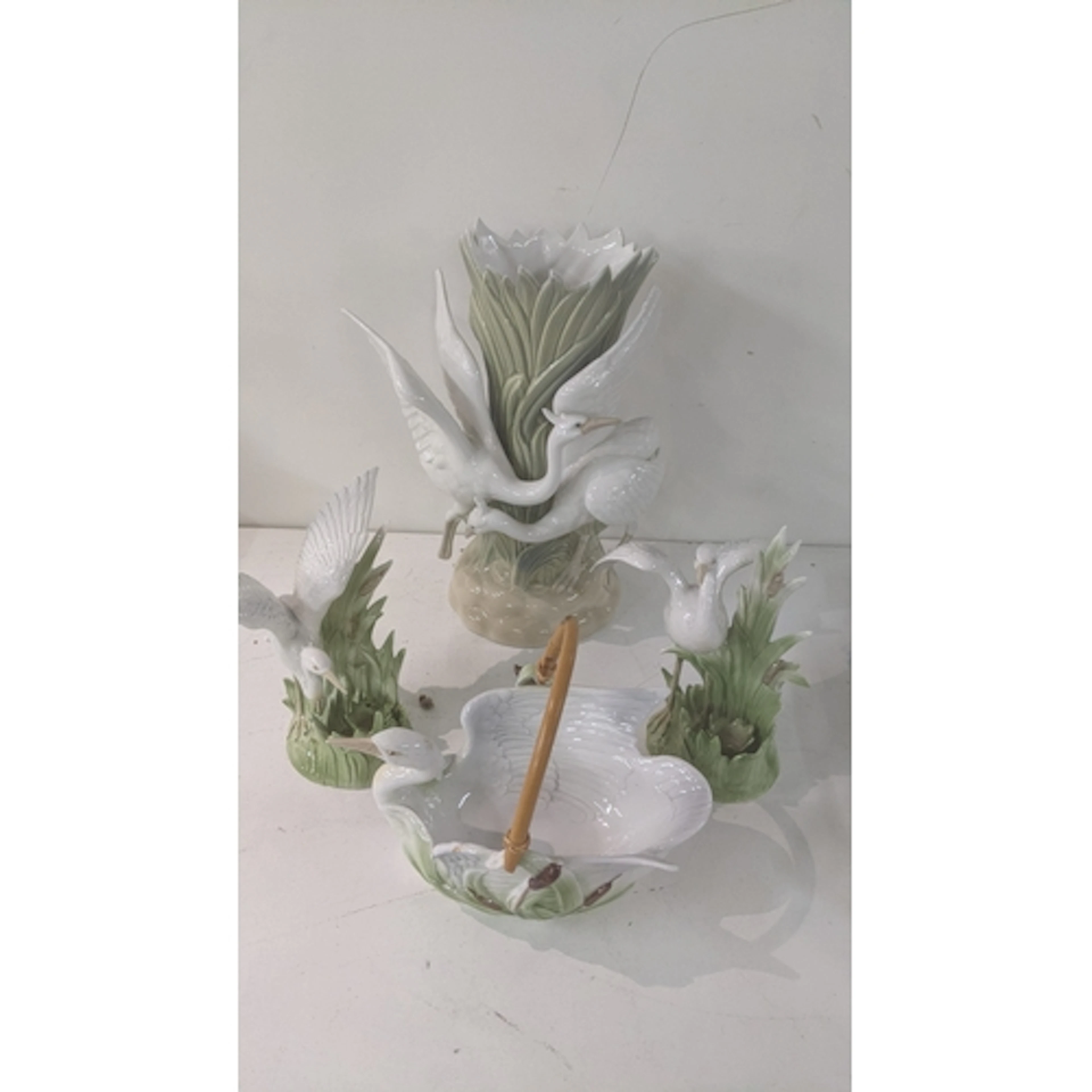 A Miquel Requena Spanish porcelain vase, fashioned as a pair...