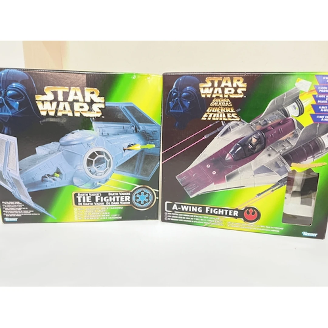 A Boxed Kenner 1990s Star Wars Darth Vaders Tie Fighter And ...