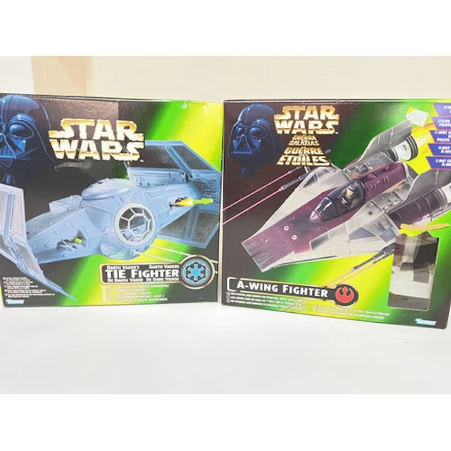 A Boxed Kenner 1990s Star Wars Darth Vaders Tie Fighter And ...