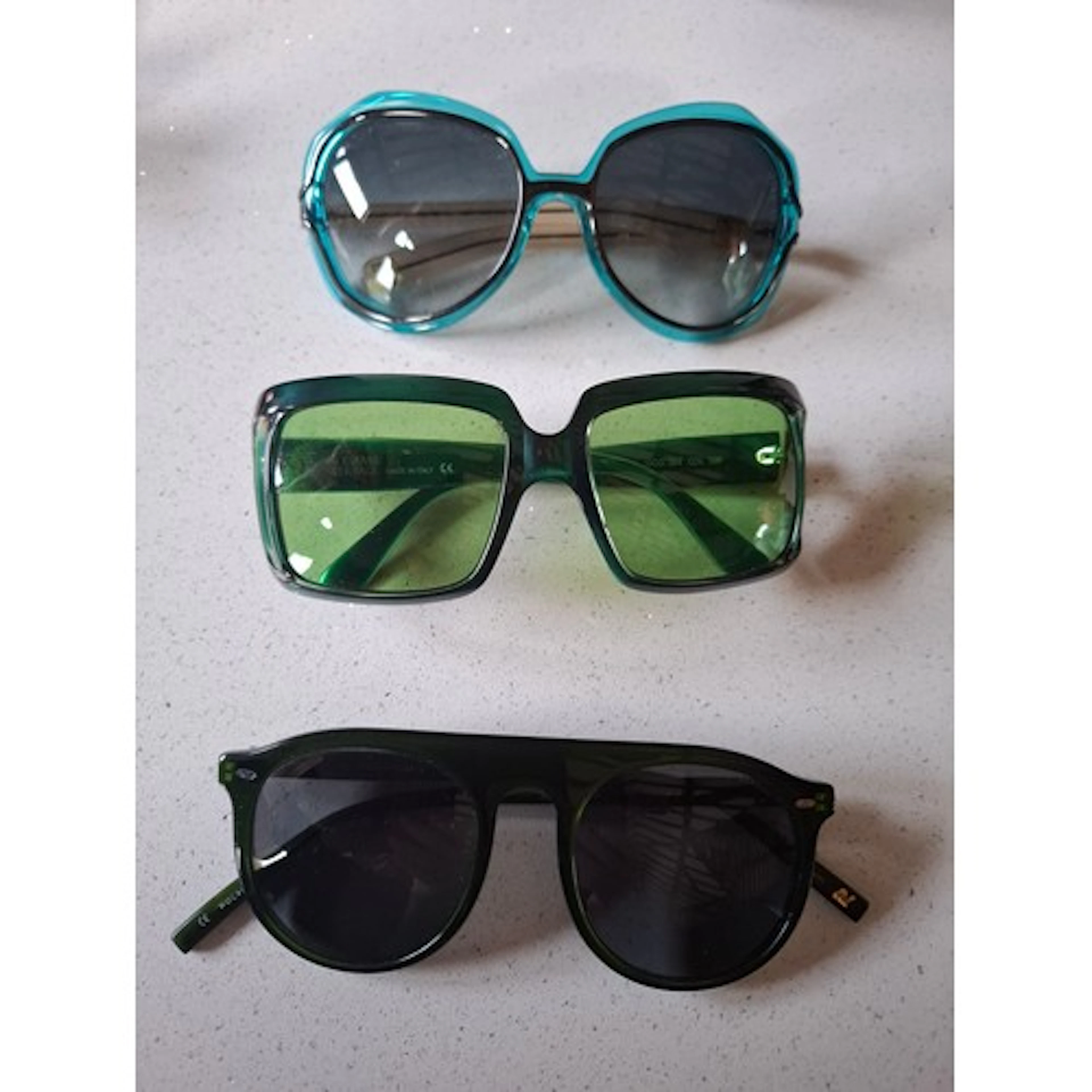 Versace-A pair of late 20th Century green square form sungla...