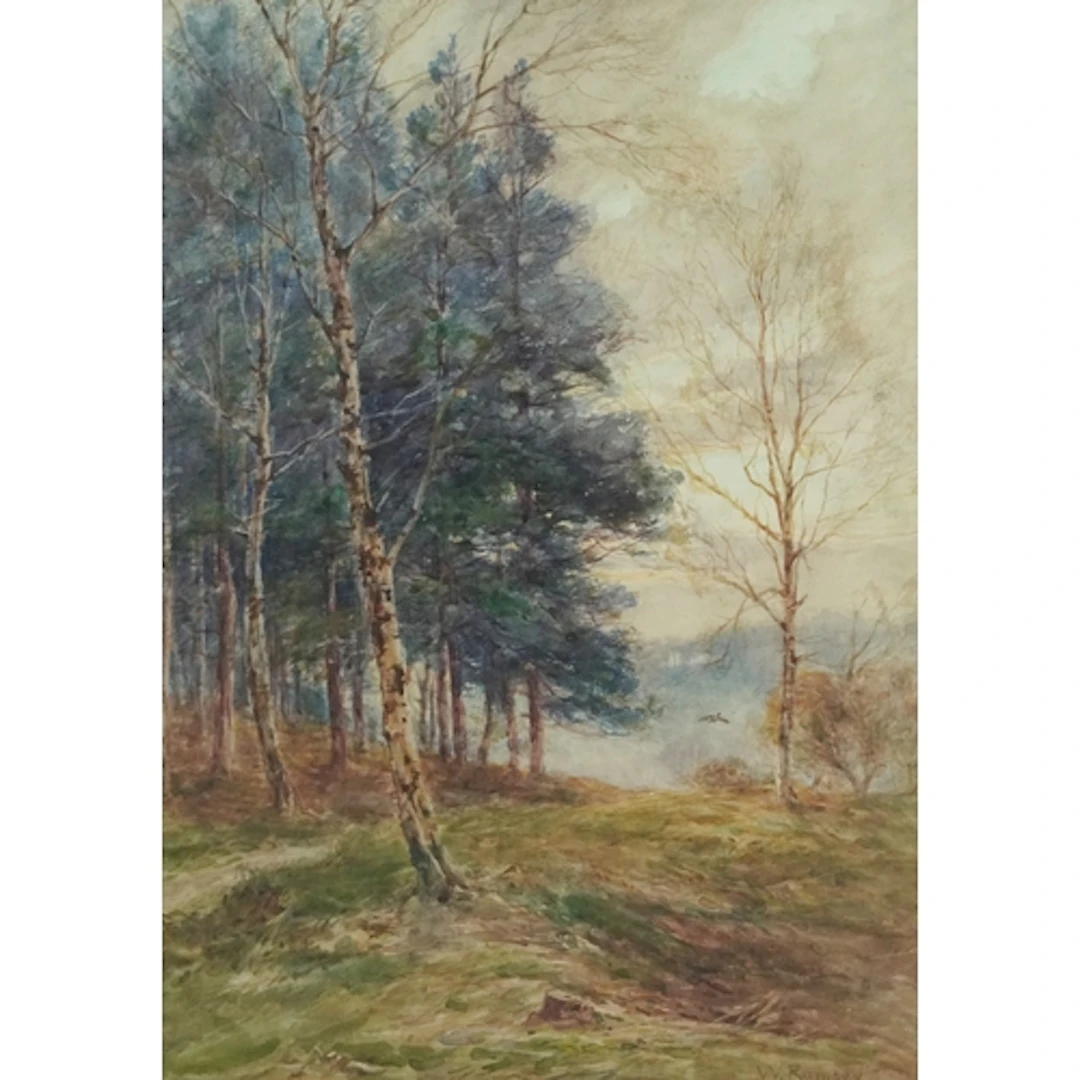 W Ramsay - Woodland, 20th century watercolour, mounted, fram...