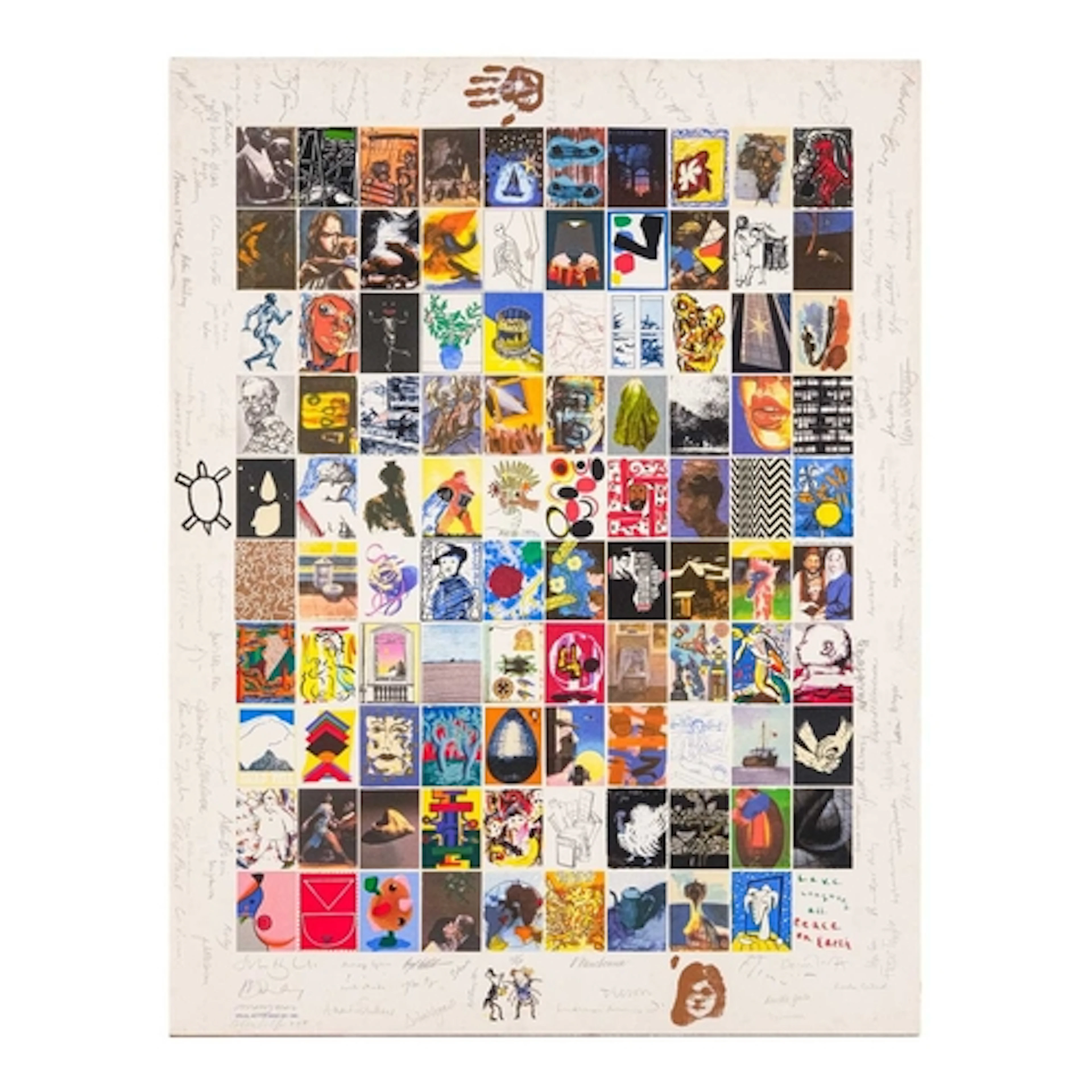 § Visual Aid for Band Aid, 1985 Screenprint, signed, numbere...