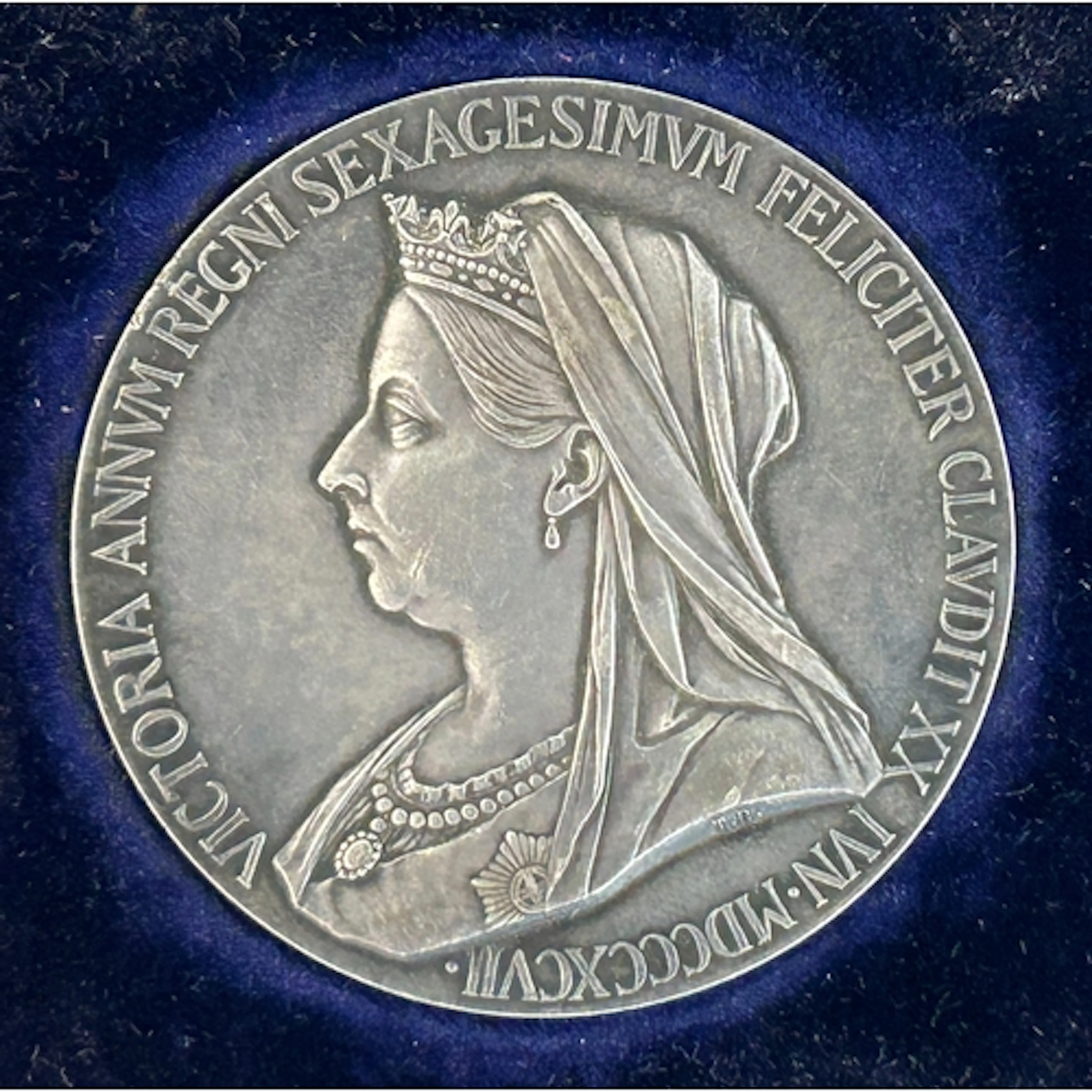 The official Royal Mint Victoria Diamond Jubilee, 1897 Silve...