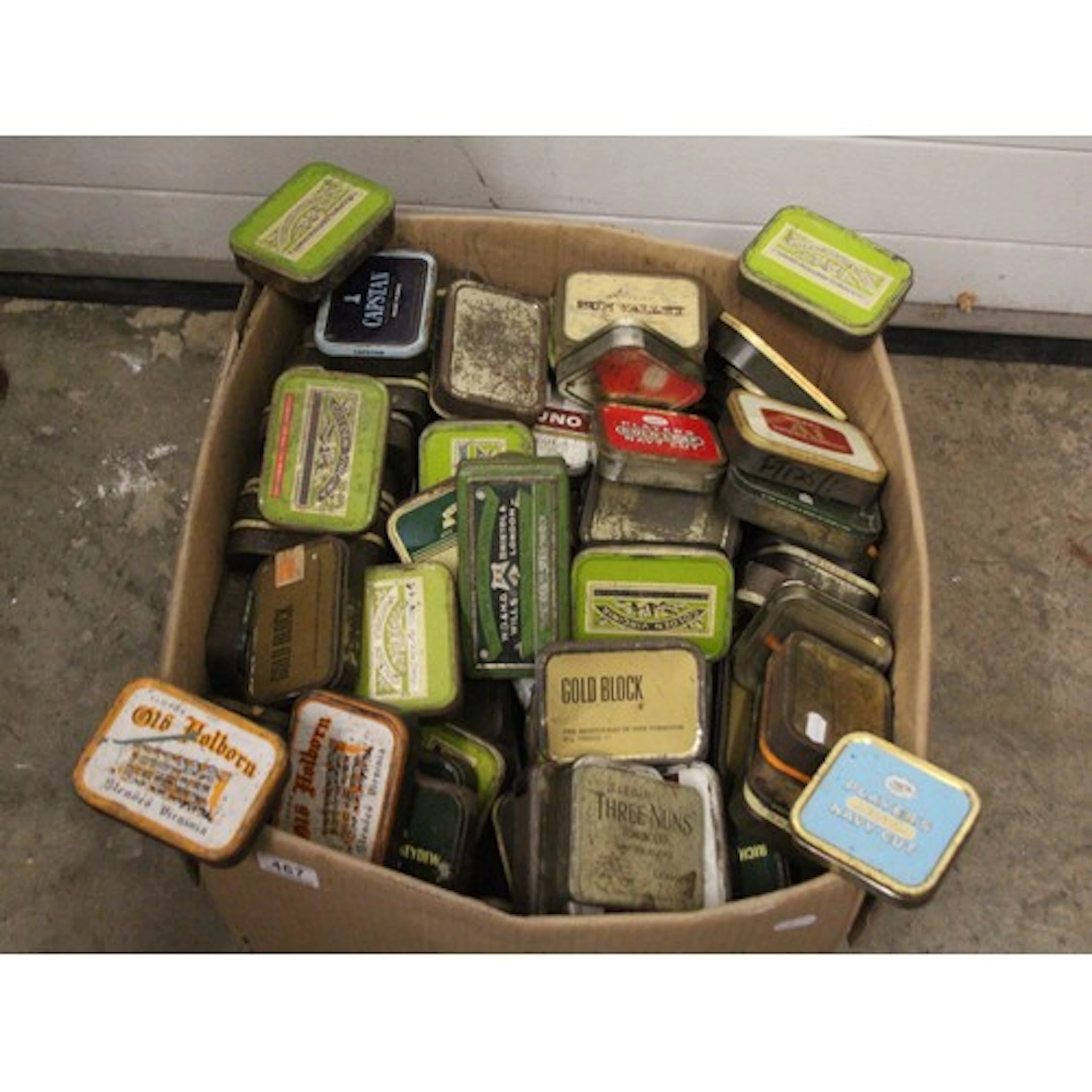 Large collection of advertising tobacco tins, to comprise Go...