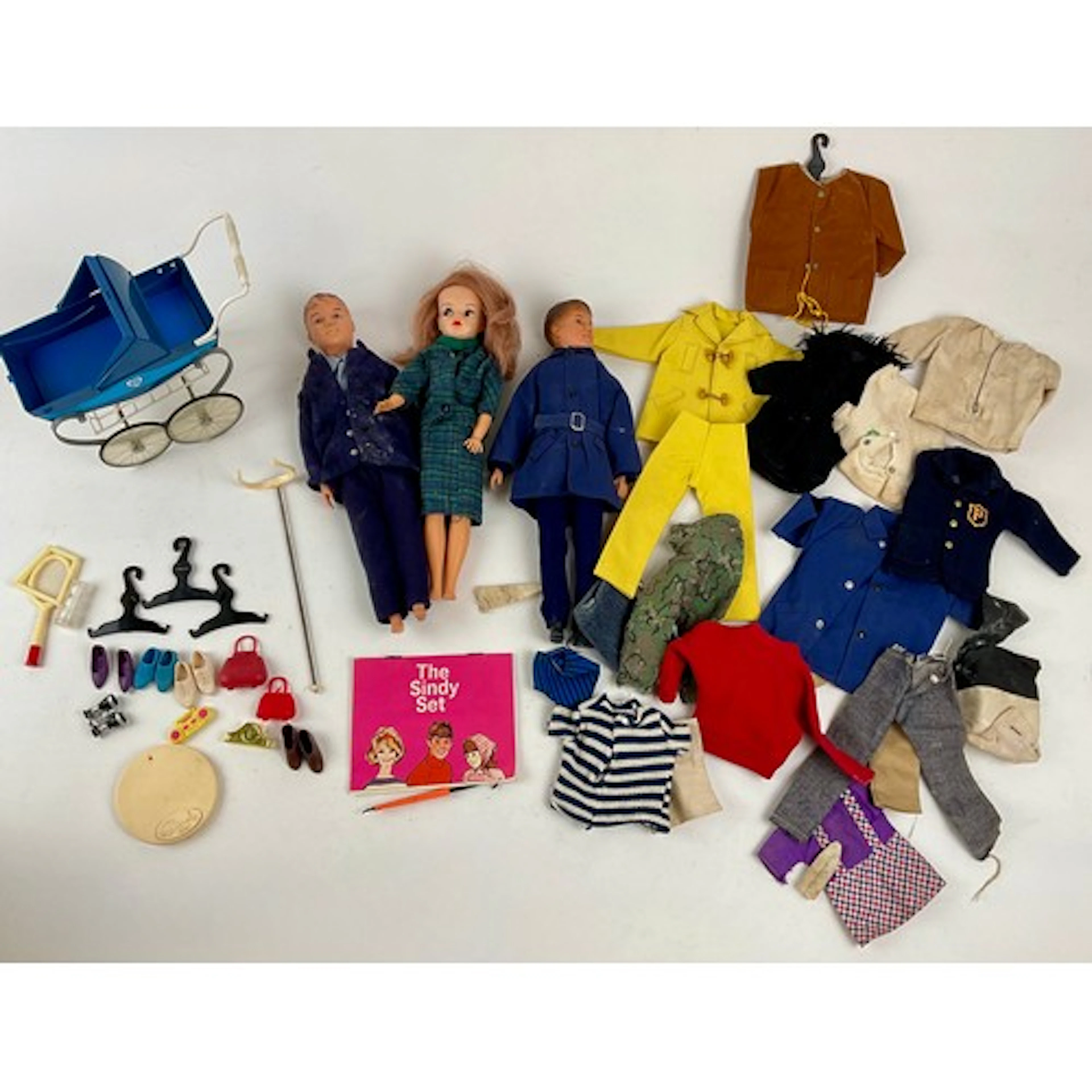 A 1970’s Pedigree Sindy doll with clothing and accessories; ...