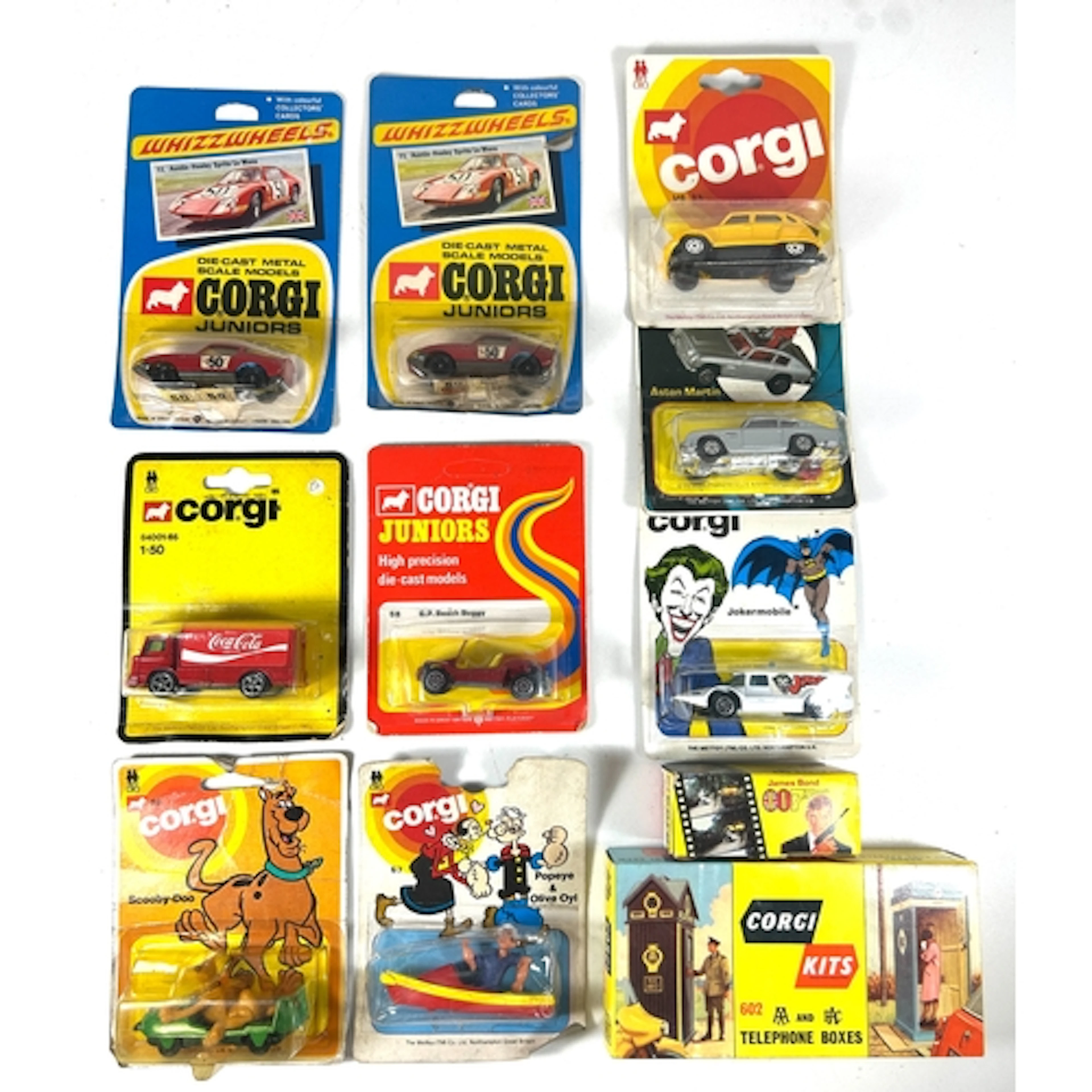 10 Corgi Juniors 'Whizzwheels' 2x No.11 Austin-Healey Sprite...