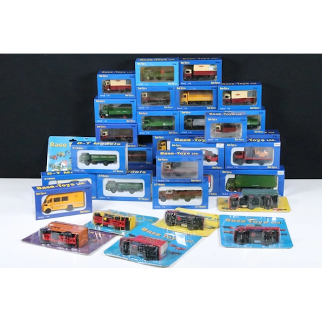 36 Boxed / carded Base Toys diecast models including mainly ...