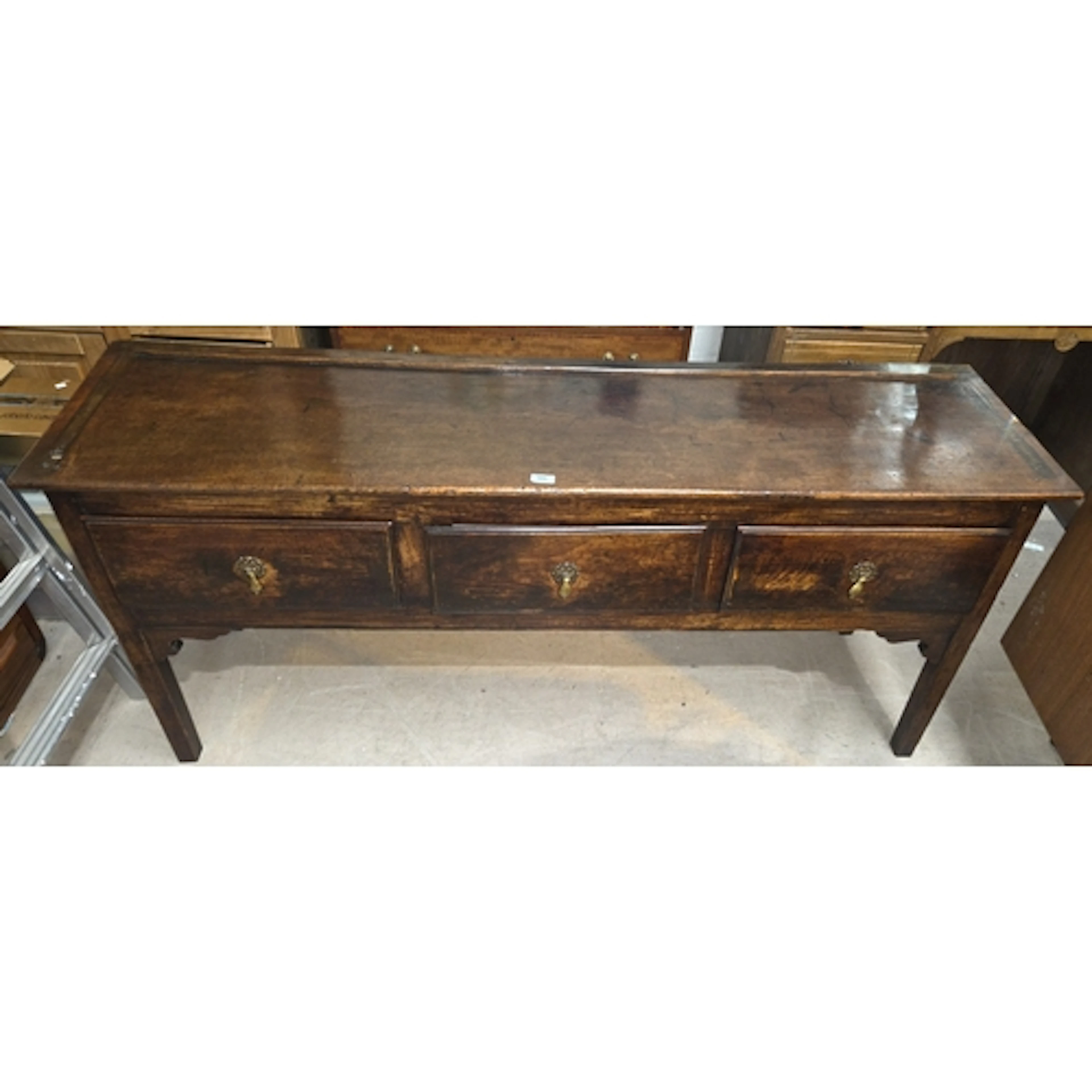 An elm late 17th/early 18th century origin dresser base 167c...