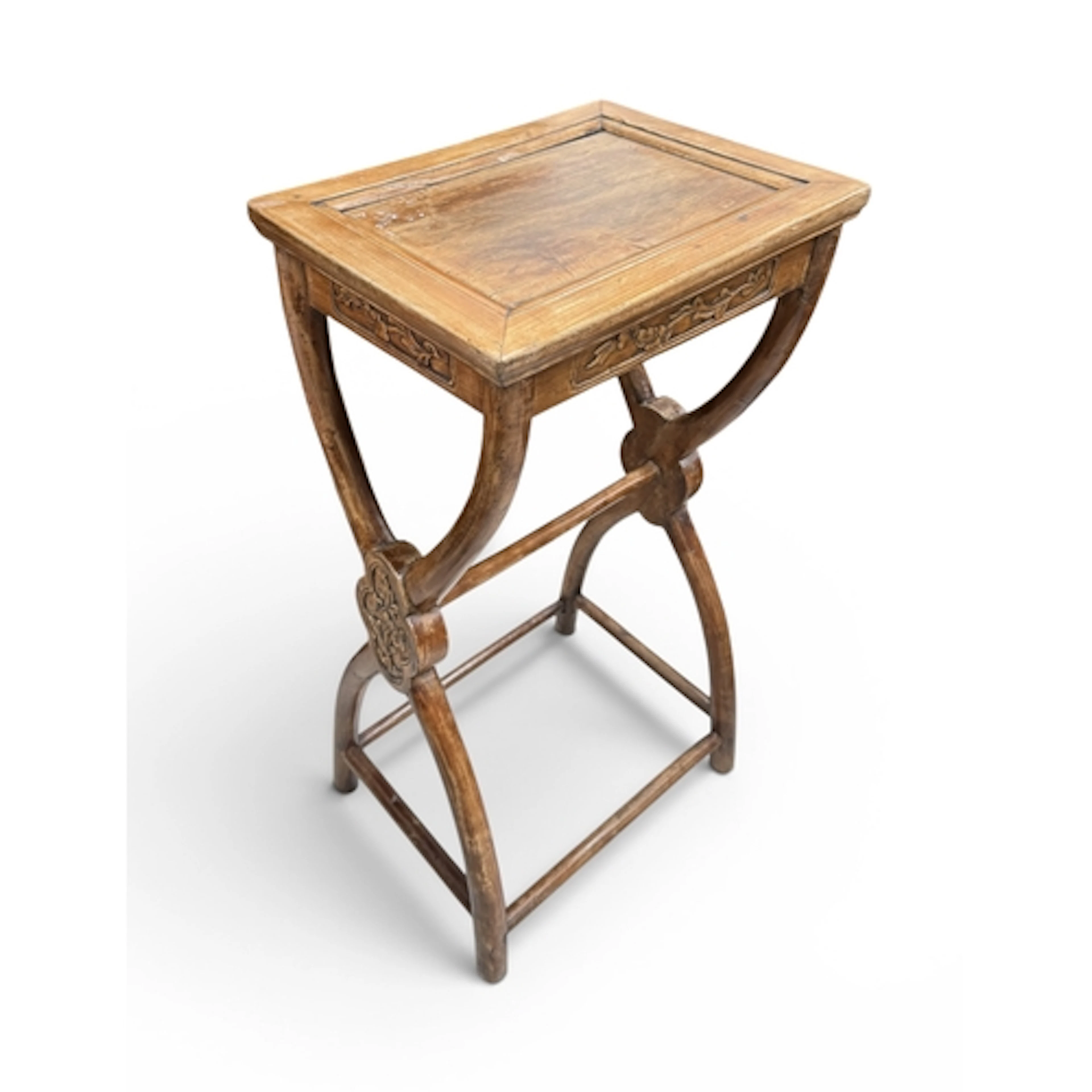 A CHINESE HARDWOOD SIDE TABLE 73 x 38 x 30cm