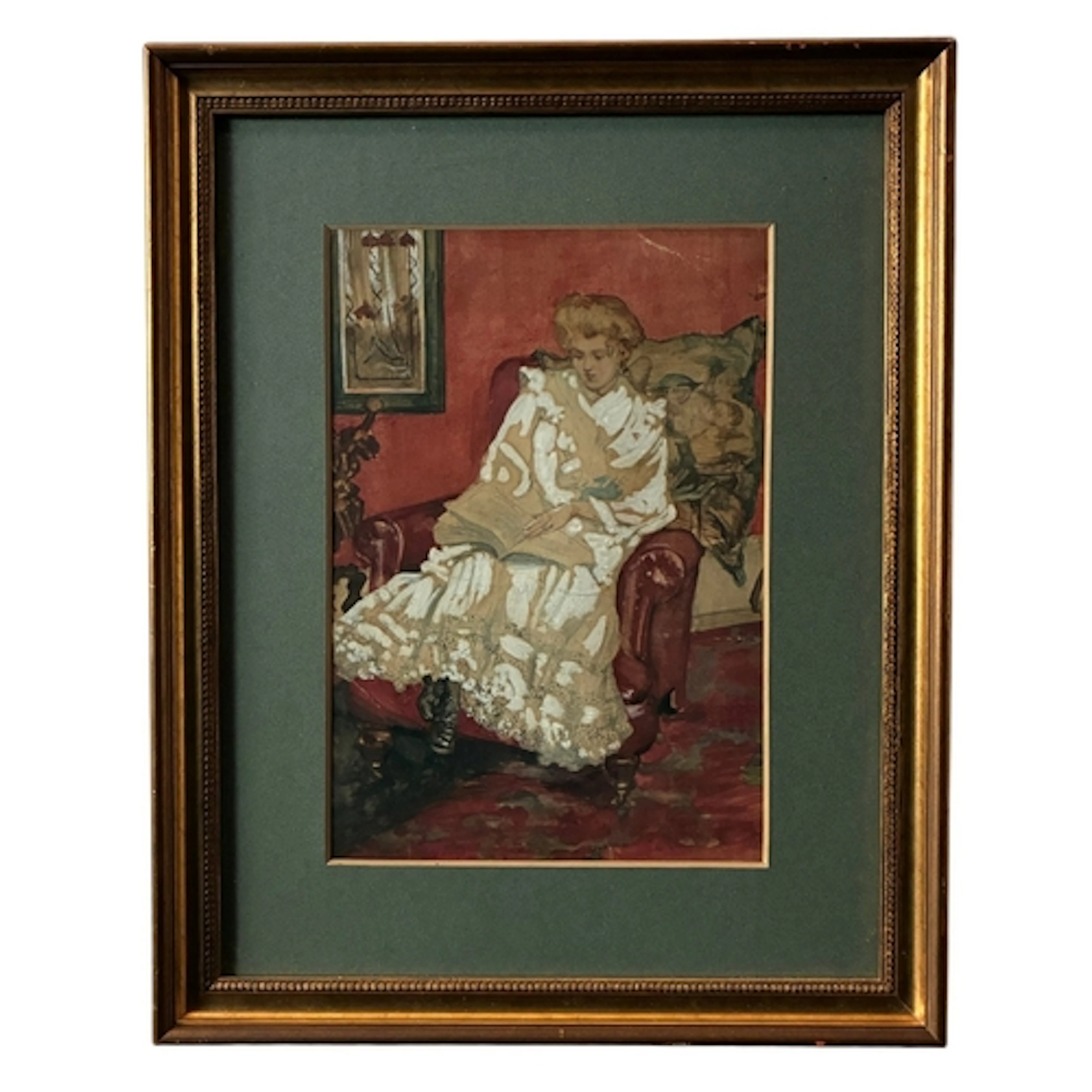 Circle of Claude Monet (1840-1926) - Portrait of Mrs. Bleasd...